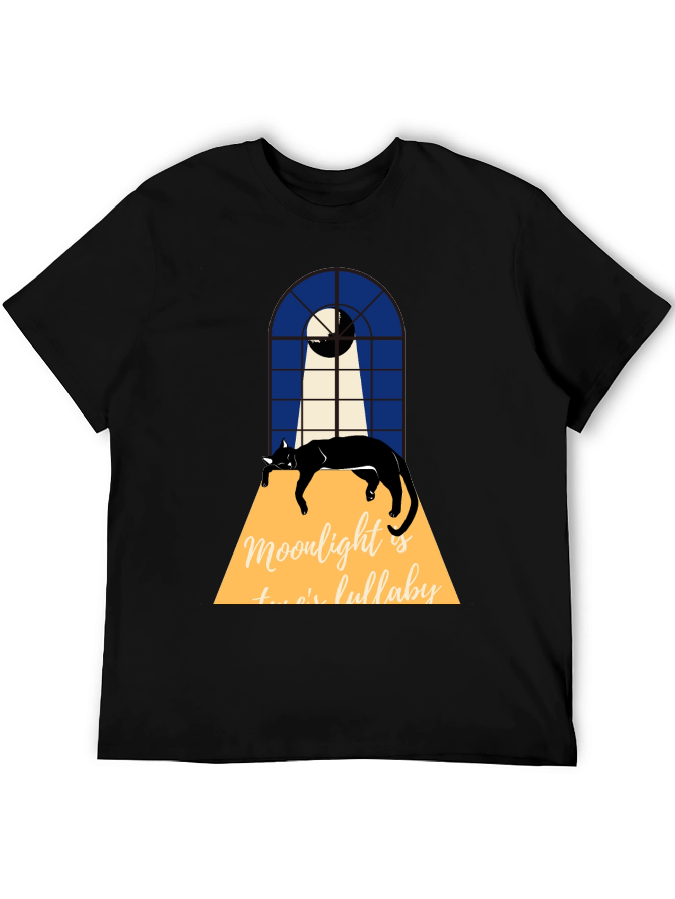 Moonlight Cat Lullaby Graphic Tee