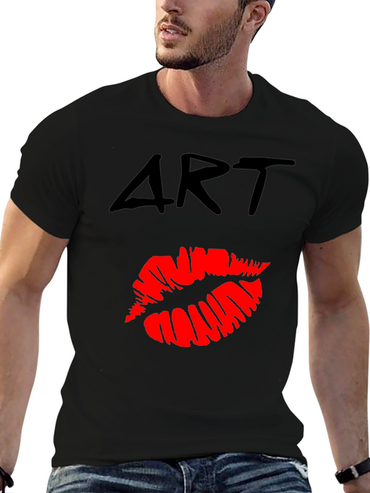 Art Lips Graphic T-Shirt - Casual Wear