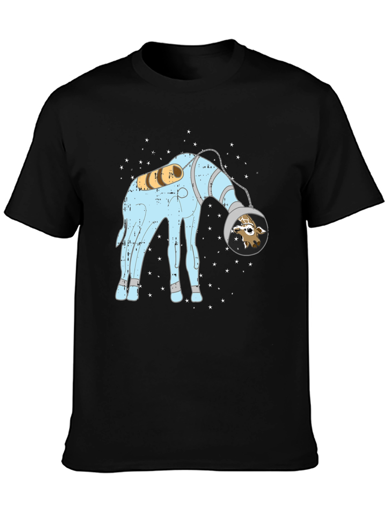 Giraffe Astronaut Graphic Tee - Cosmic Style