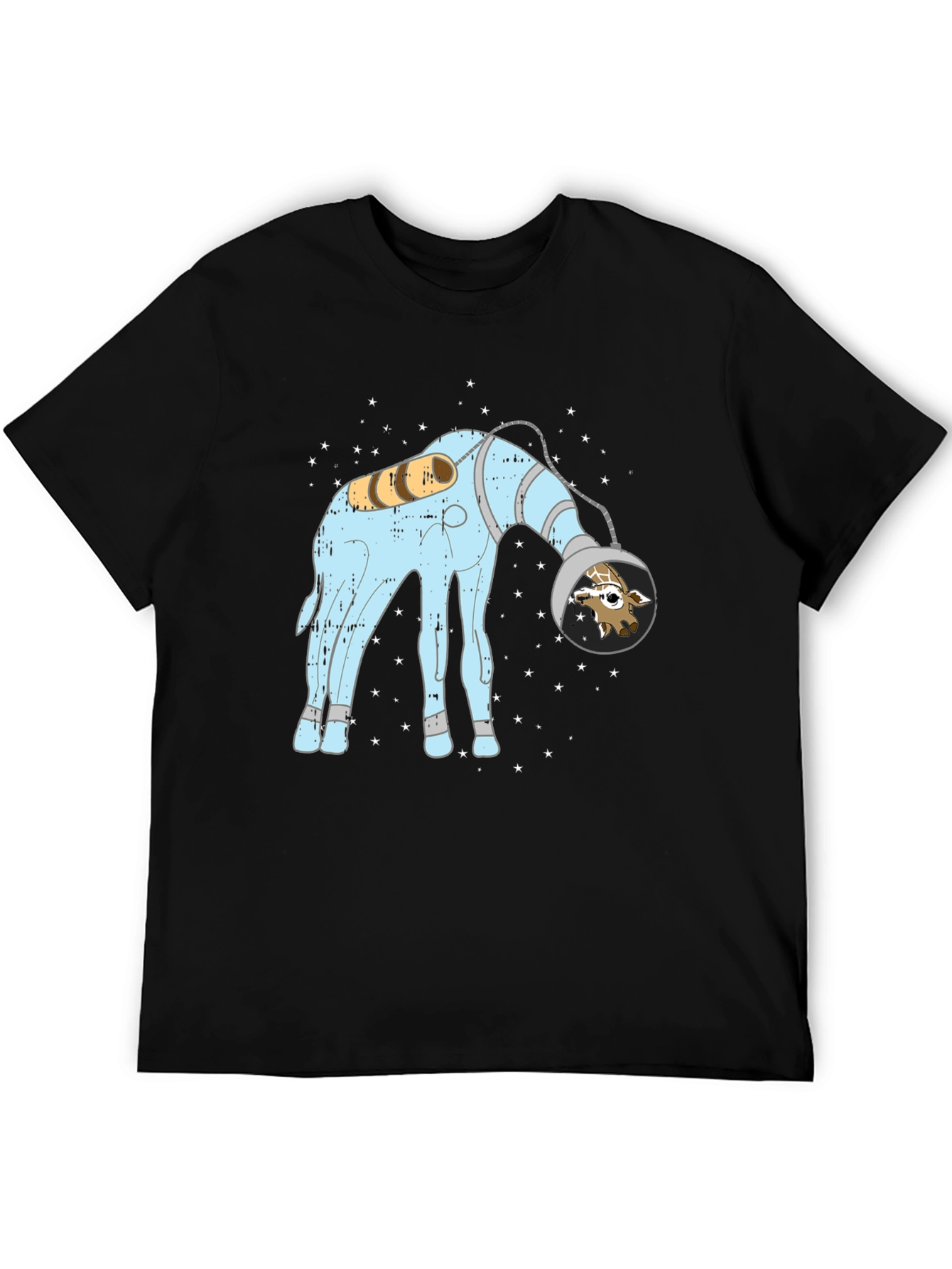 Giraffe Astronaut Graphic Tee - Cosmic Style