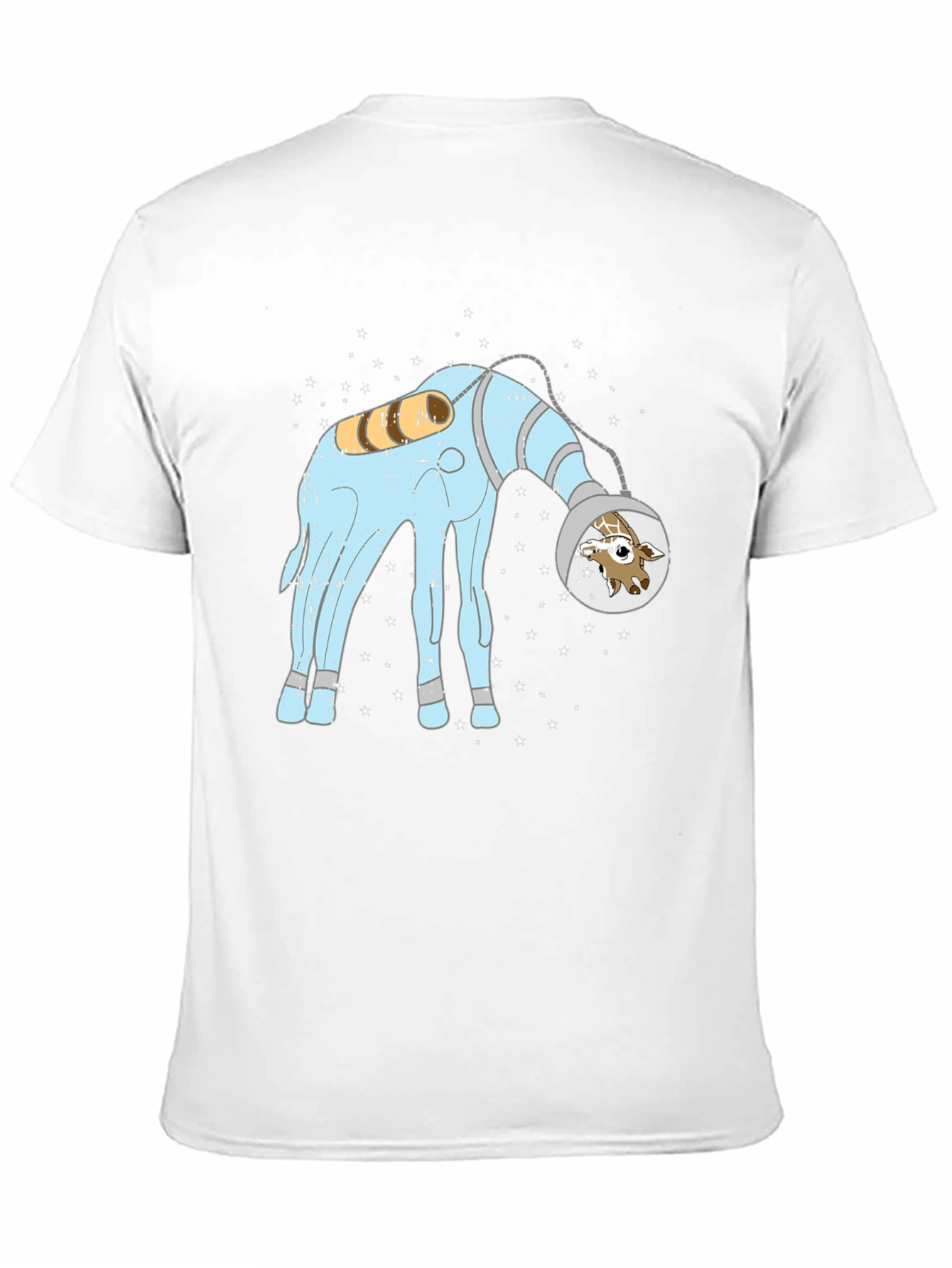 Giraffe Astronaut Graphic Tee - Cosmic Style