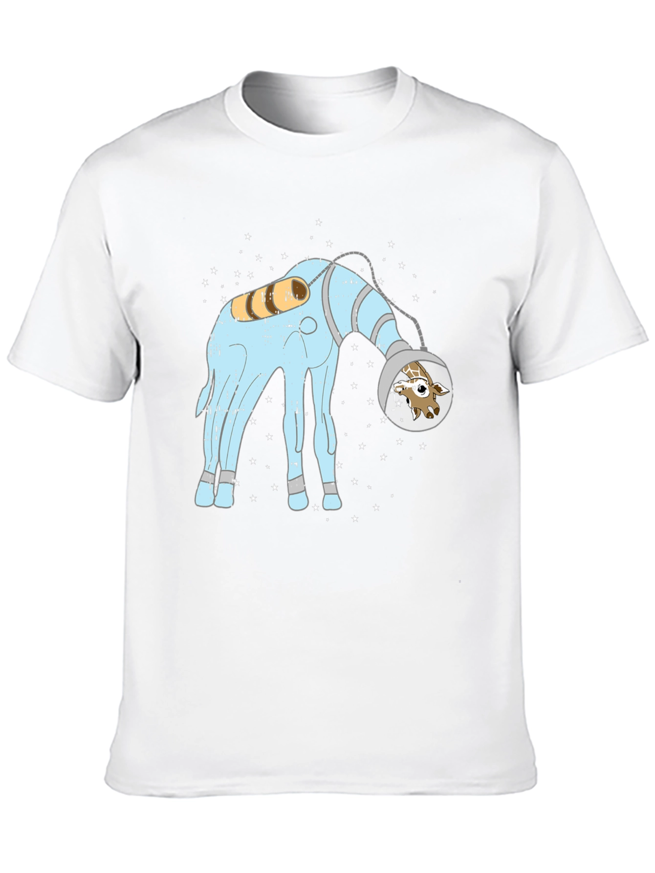 Giraffe Astronaut Graphic Tee - Cosmic Style