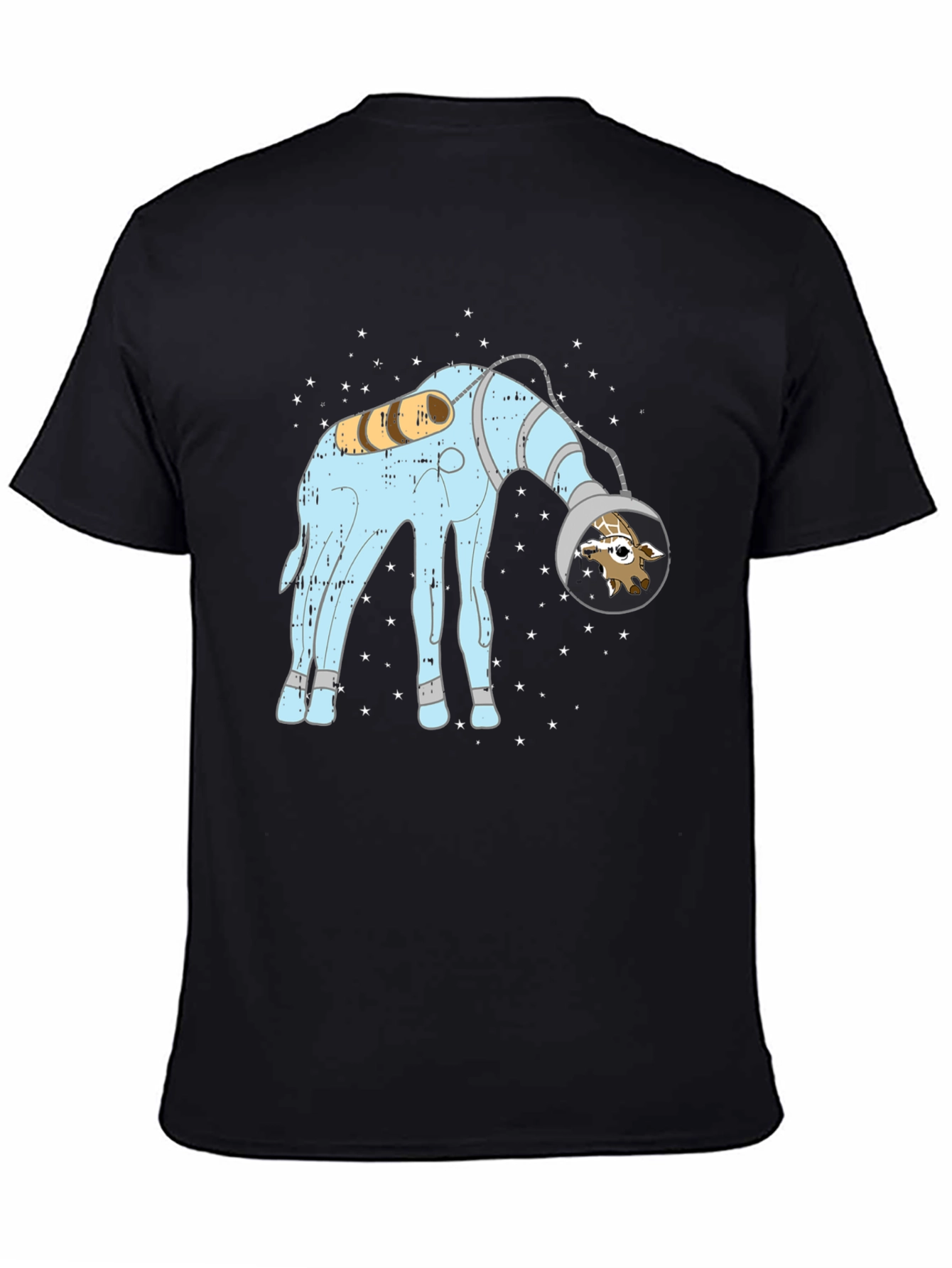 Giraffe Astronaut Graphic Tee - Cosmic Style