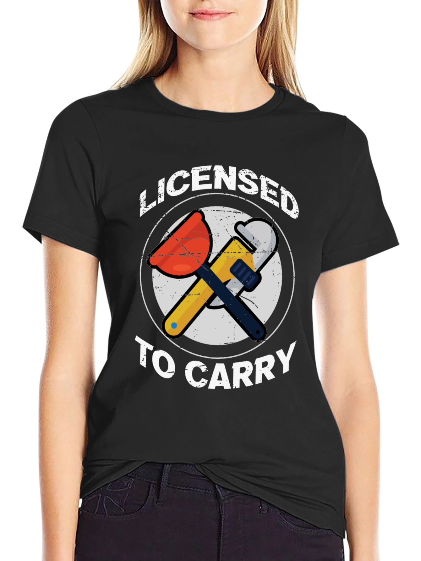 Licensed To Carry T-Shirt - Plumber Graphic Tee