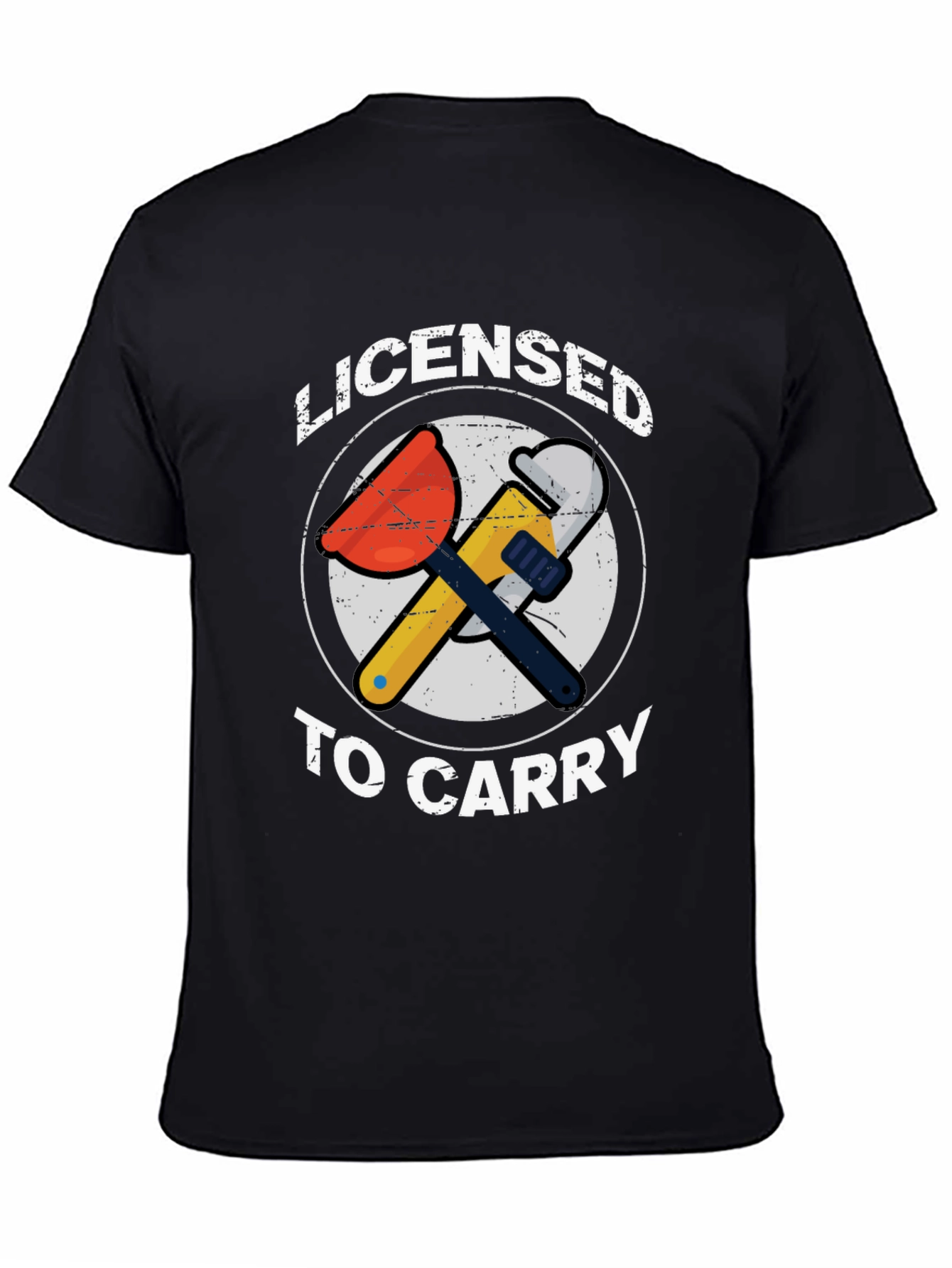 Licensed To Carry T-Shirt - Plumber Graphic Tee