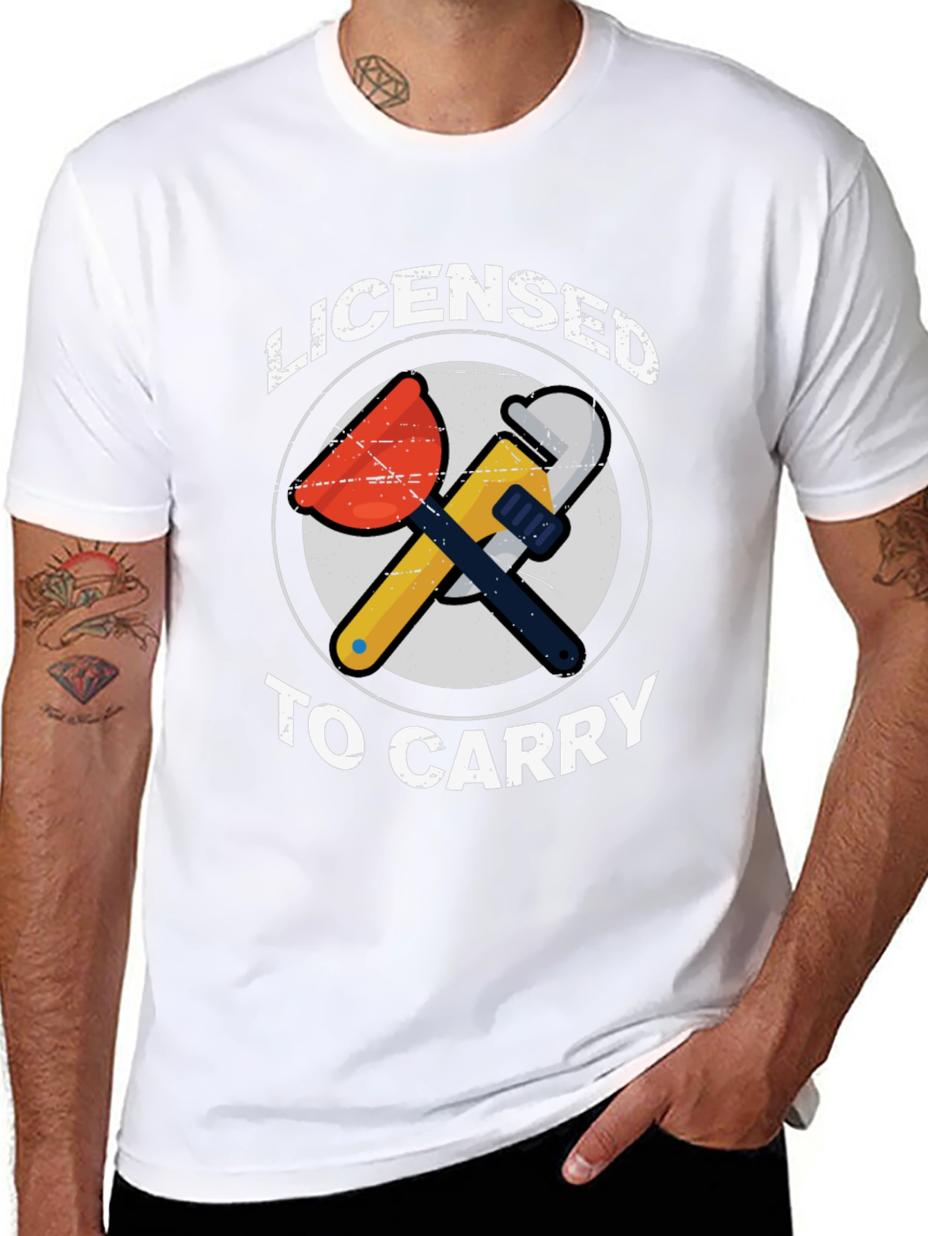 Licensed To Carry T-Shirt - Plumber Graphic Tee