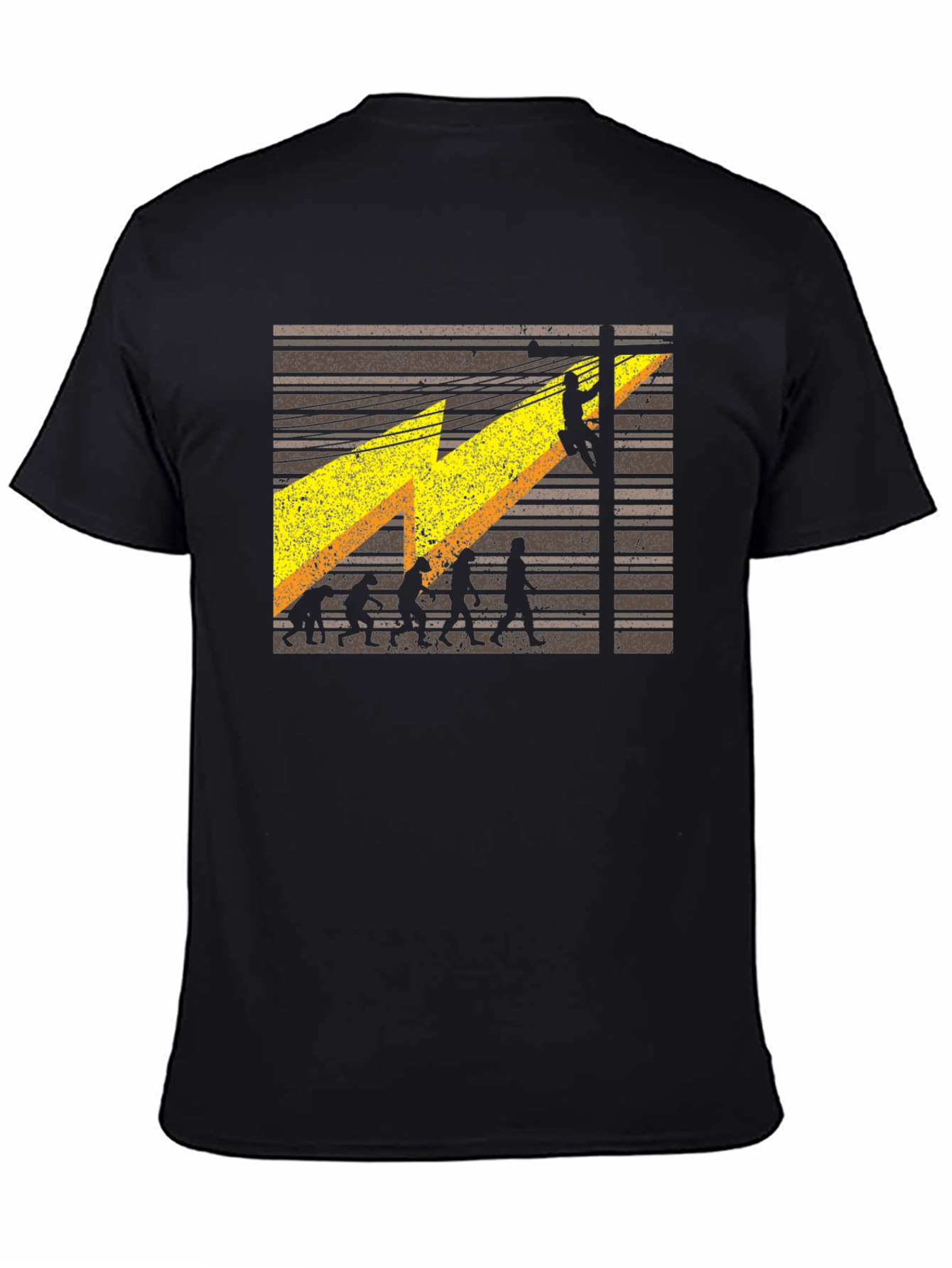 Lineman Evolution T-Shirt - Electrician Funny Tee