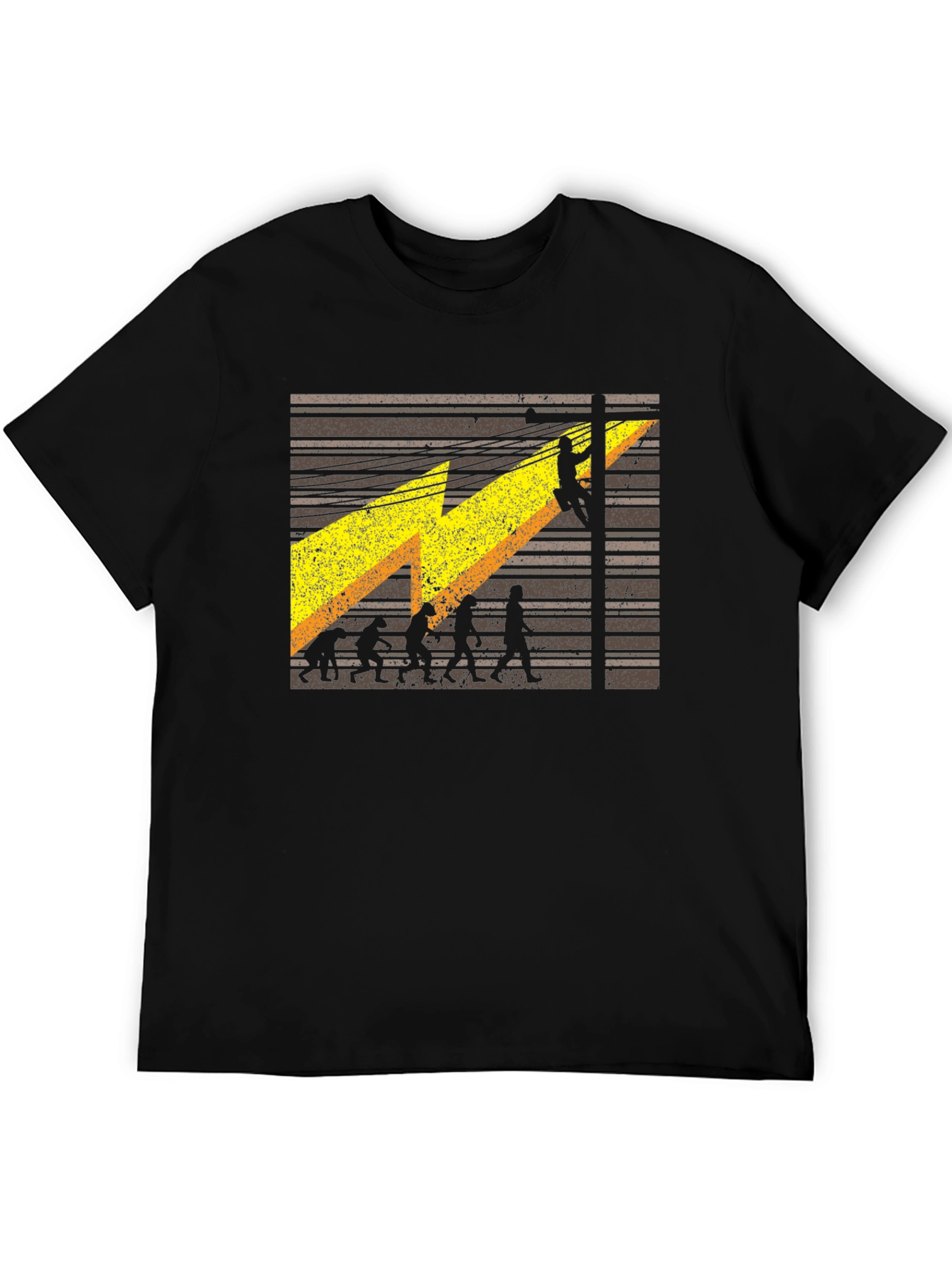 Lineman Evolution T-Shirt - Electrician Funny Tee