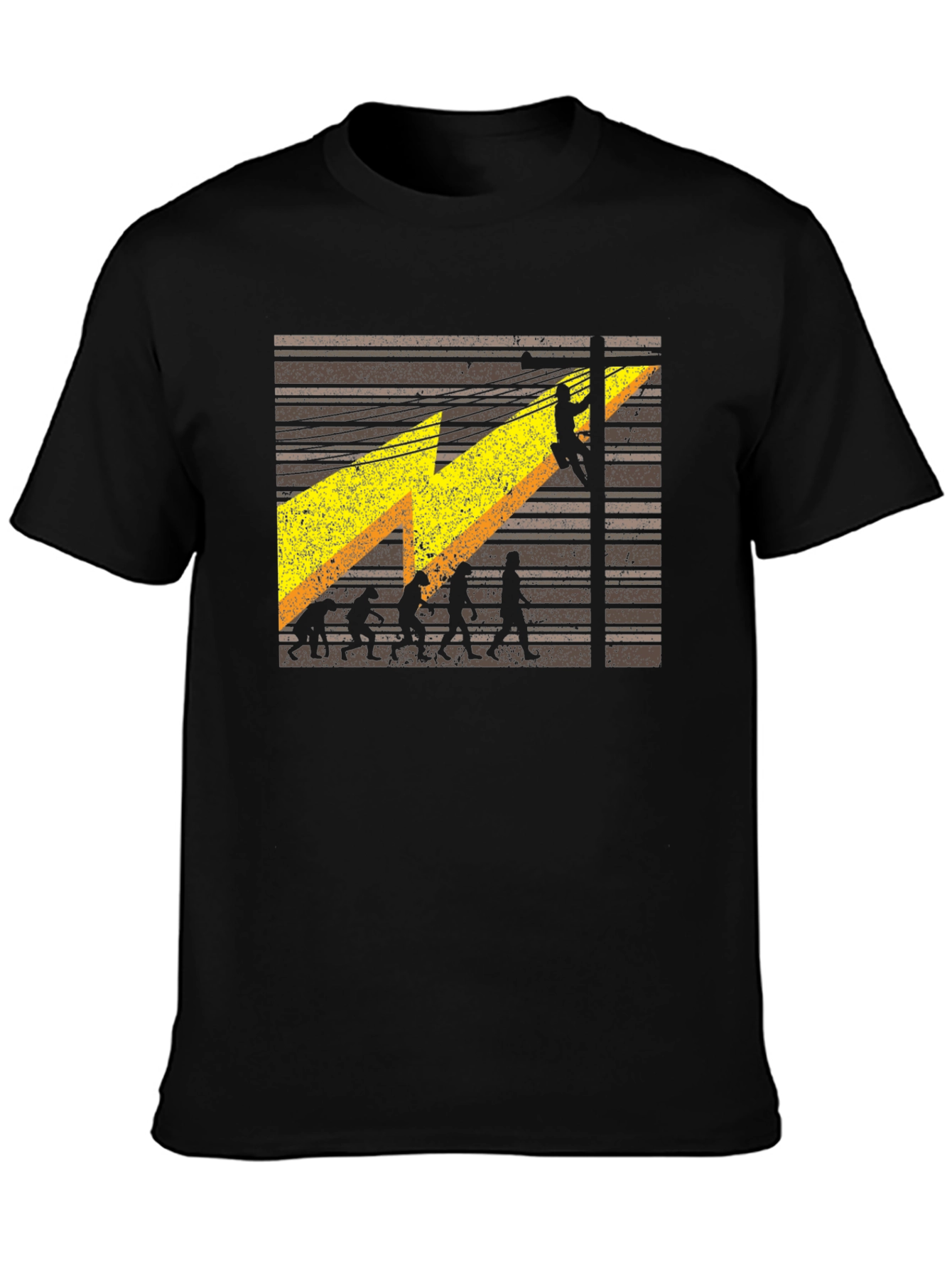 Lineman Evolution T-Shirt - Electrician Funny Tee