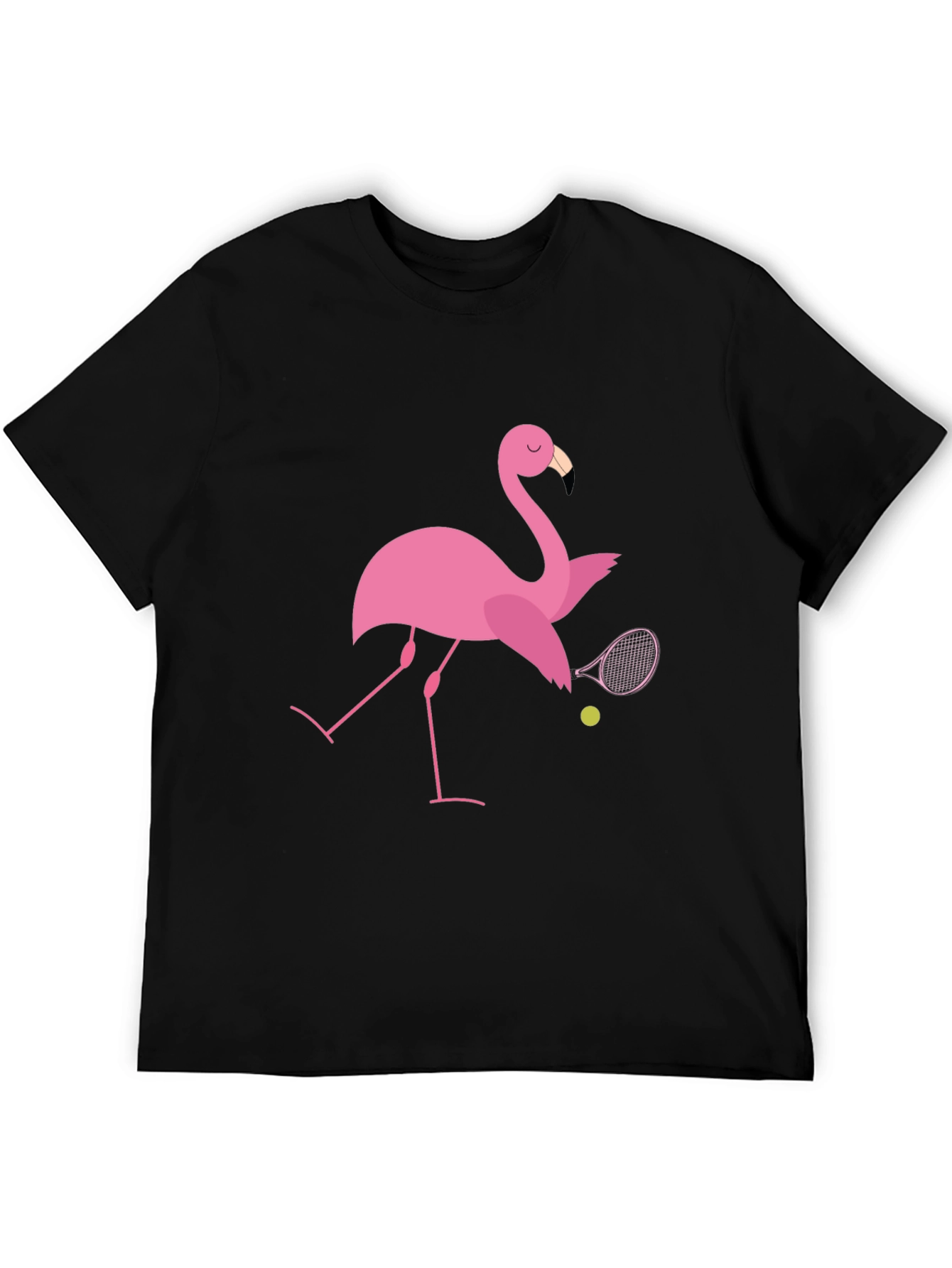 Flamingo Tennis T-Shirt: Quirky Design Premium Comfort