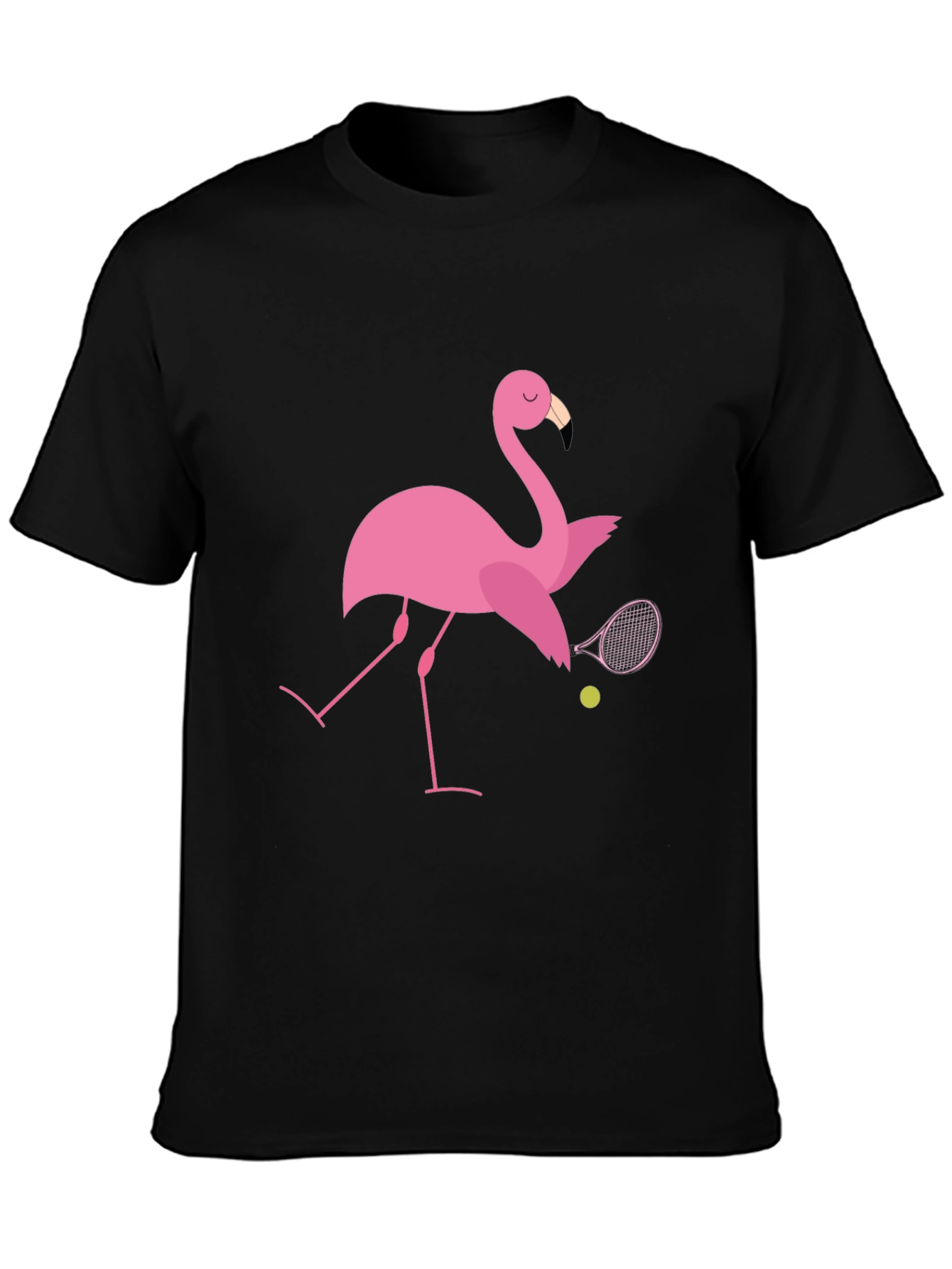 Flamingo Tennis T-Shirt: Quirky Design Premium Comfort