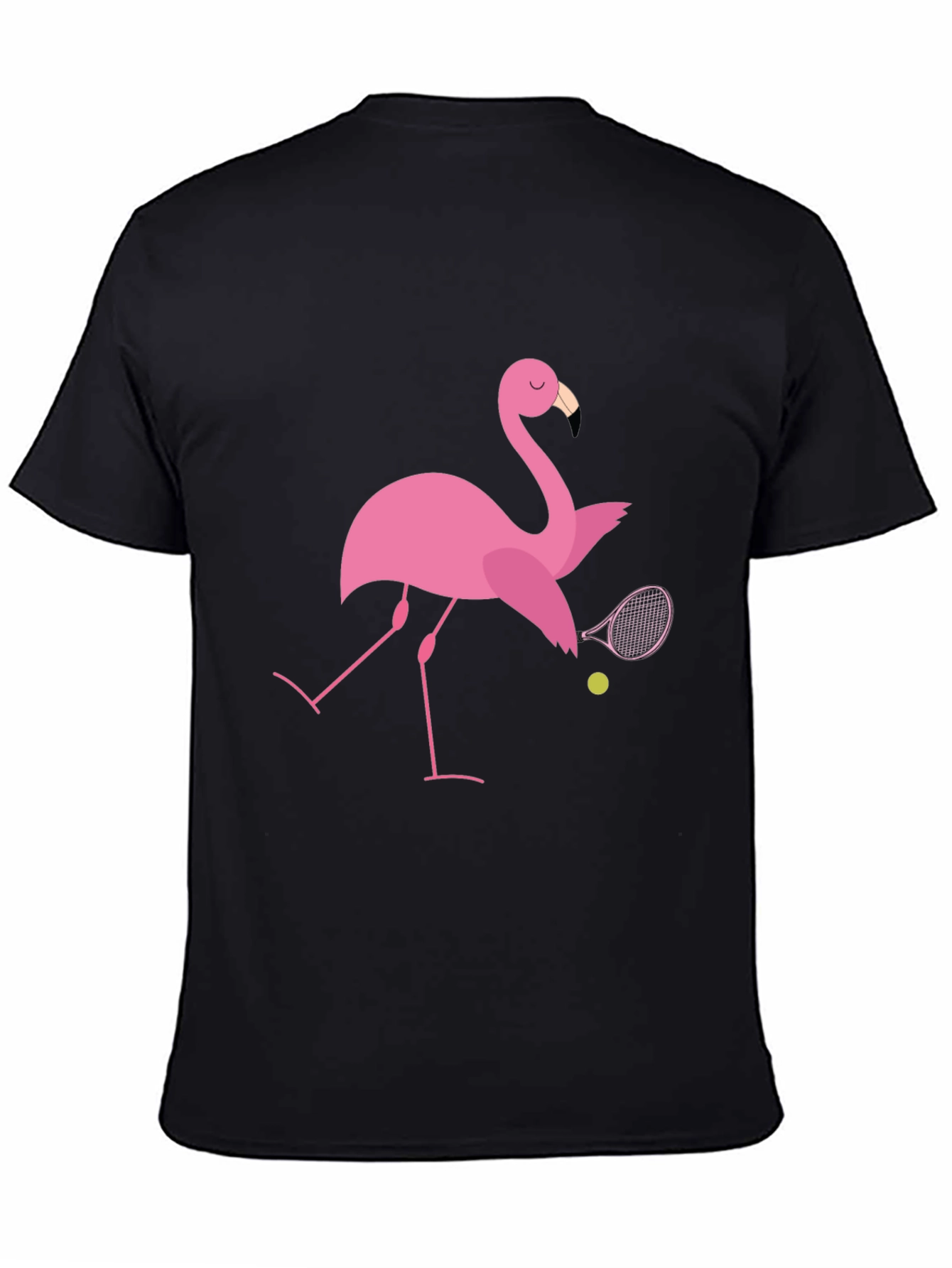 Flamingo Tennis T-Shirt: Quirky Design Premium Comfort