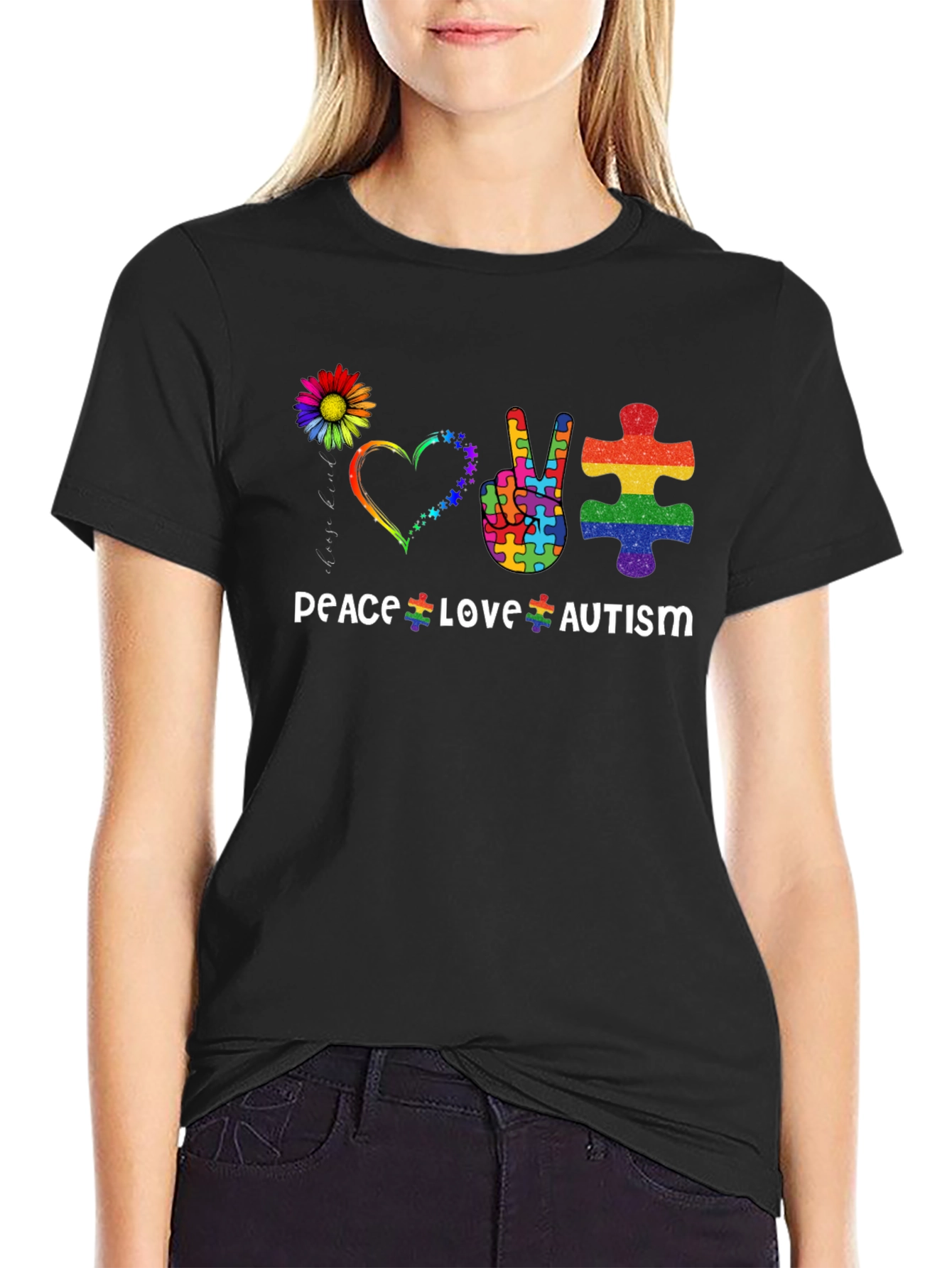 Peace Love Autism T-Shirt