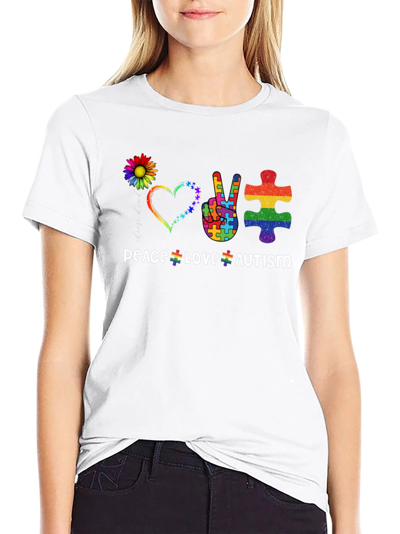 Peace Love Autism T-Shirt