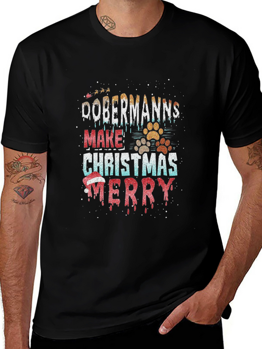 Dobermanns Make Christmas Merry T-Shirt