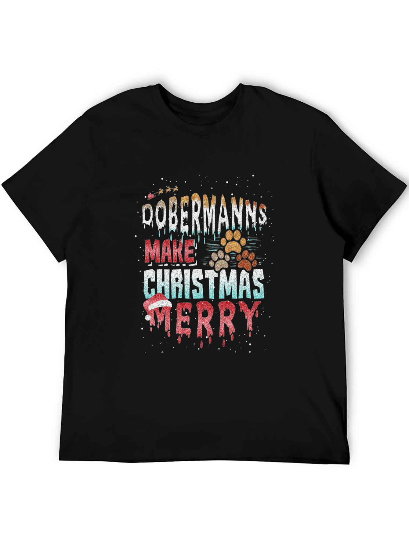 Dobermanns Make Christmas Merry T-Shirt