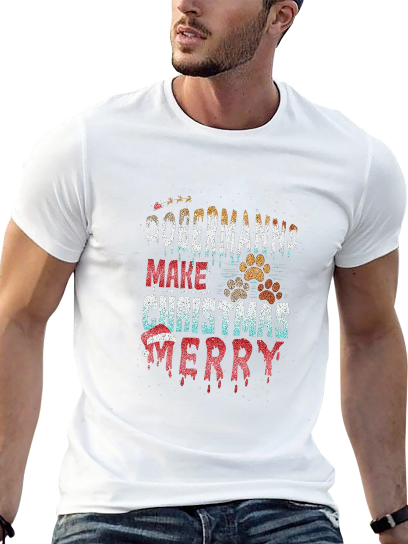 Dobermanns Make Christmas Merry T-Shirt