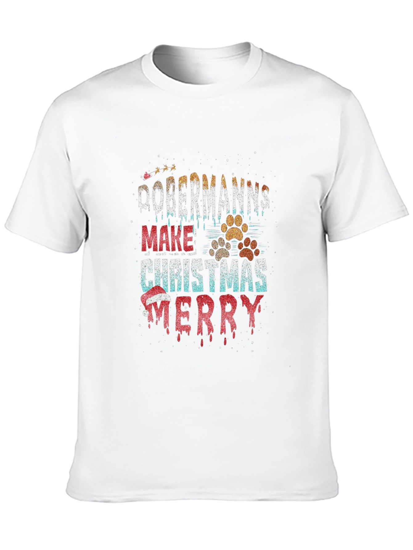 Dobermanns Make Christmas Merry T-Shirt