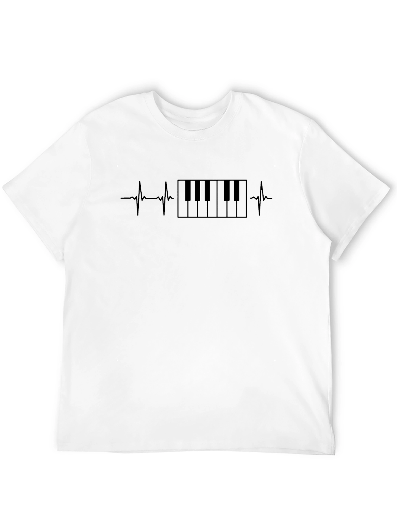 Piano Heartbeat Graphic Tee - Musicians Style
