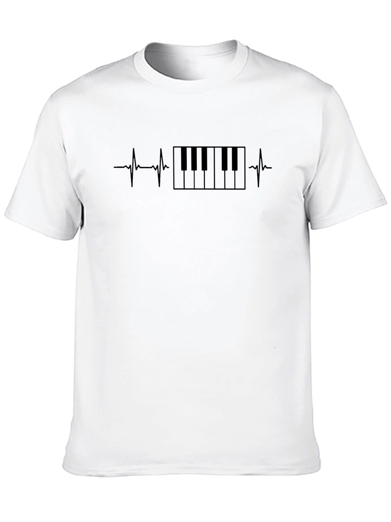 Piano Heartbeat Graphic Tee - Musicians Style
