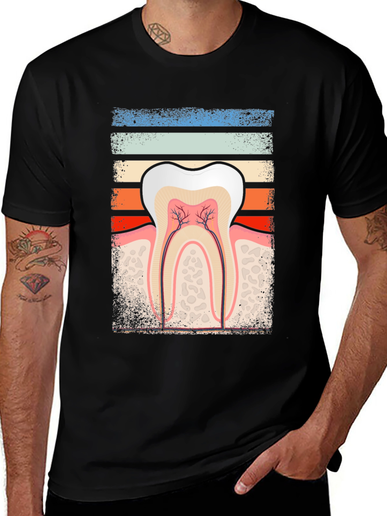 Dental Anatomy Graphic Tee - Dentist Gift