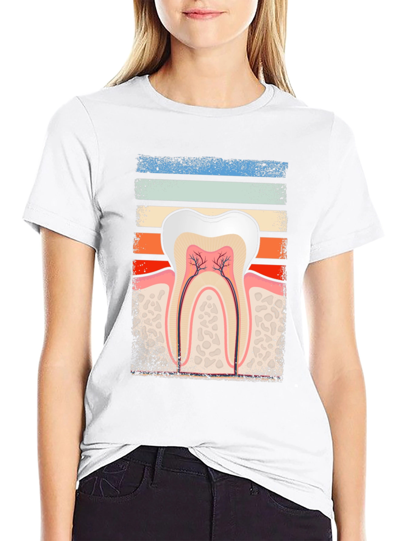 Dental Anatomy Graphic Tee - Dentist Gift