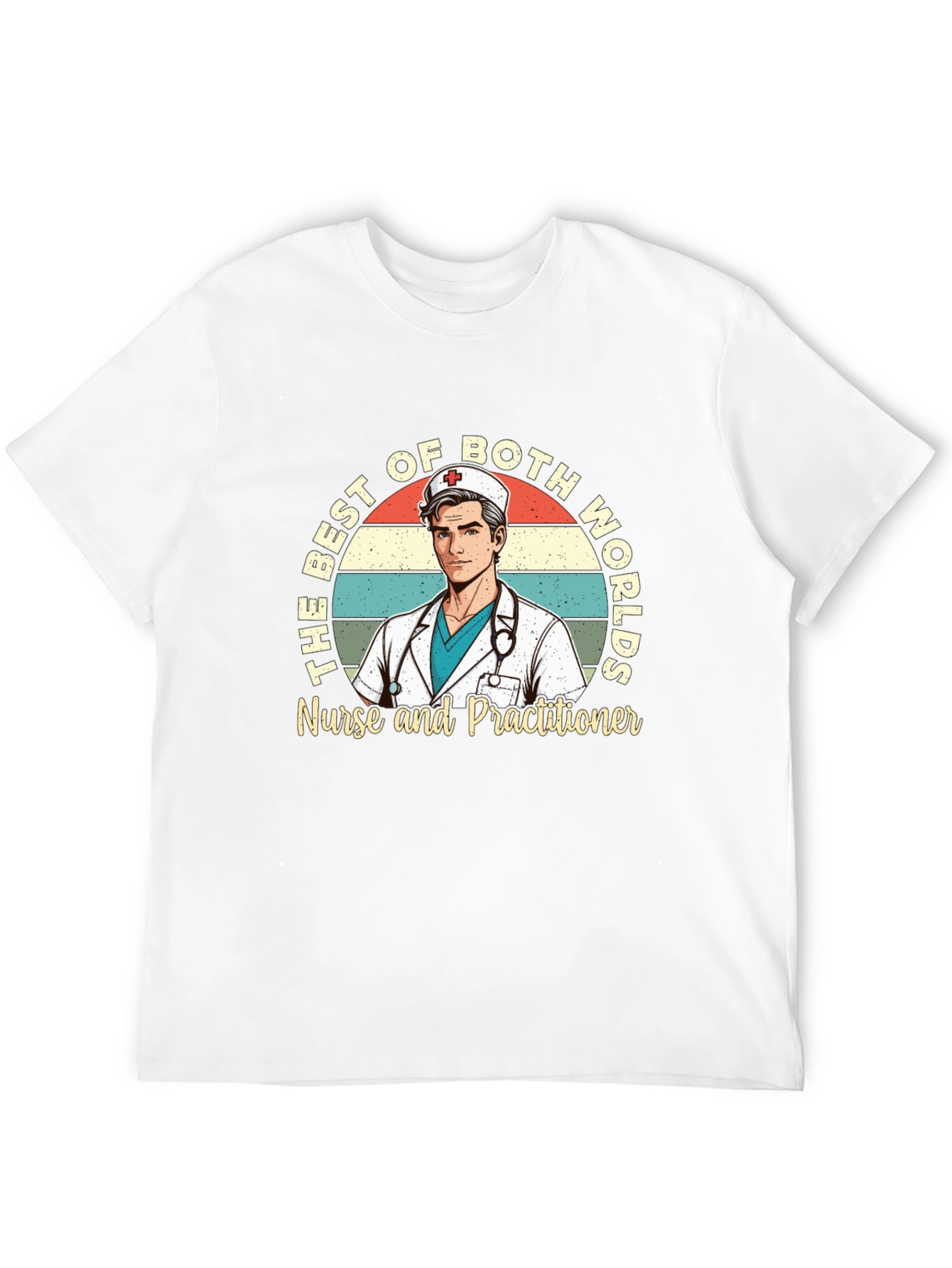 Best of Both Worlds Nurse Practitioner Graphic Tee