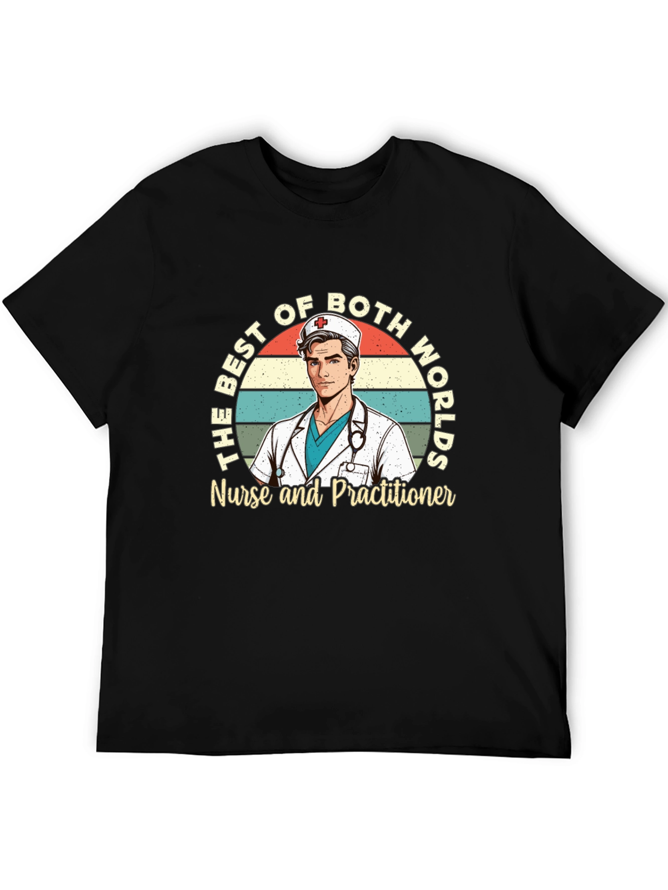 Best of Both Worlds Nurse Practitioner Graphic Tee