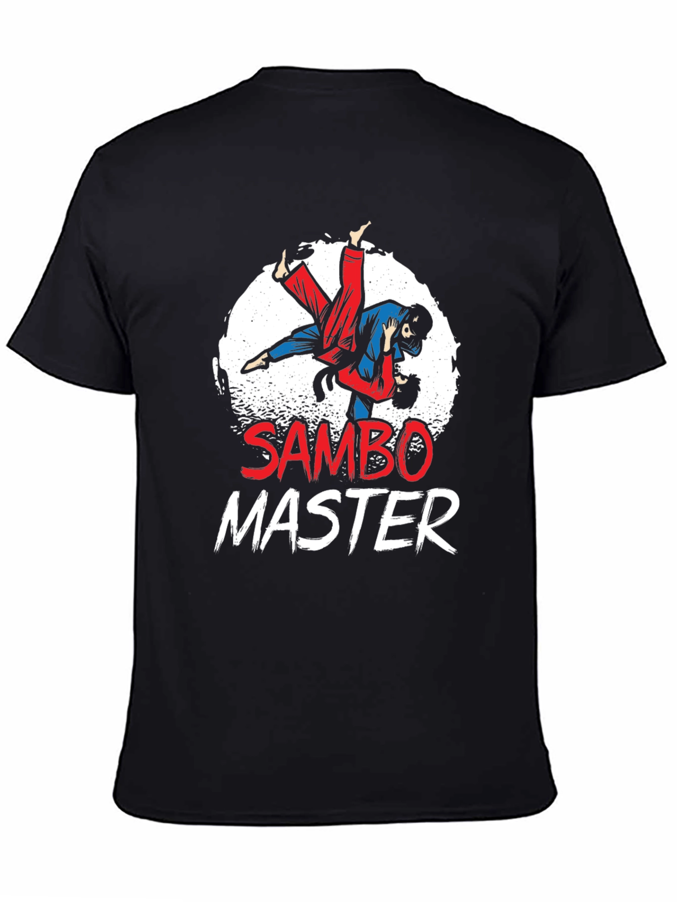 Sambo Master T-Shirt Black Cotton Martial Arts