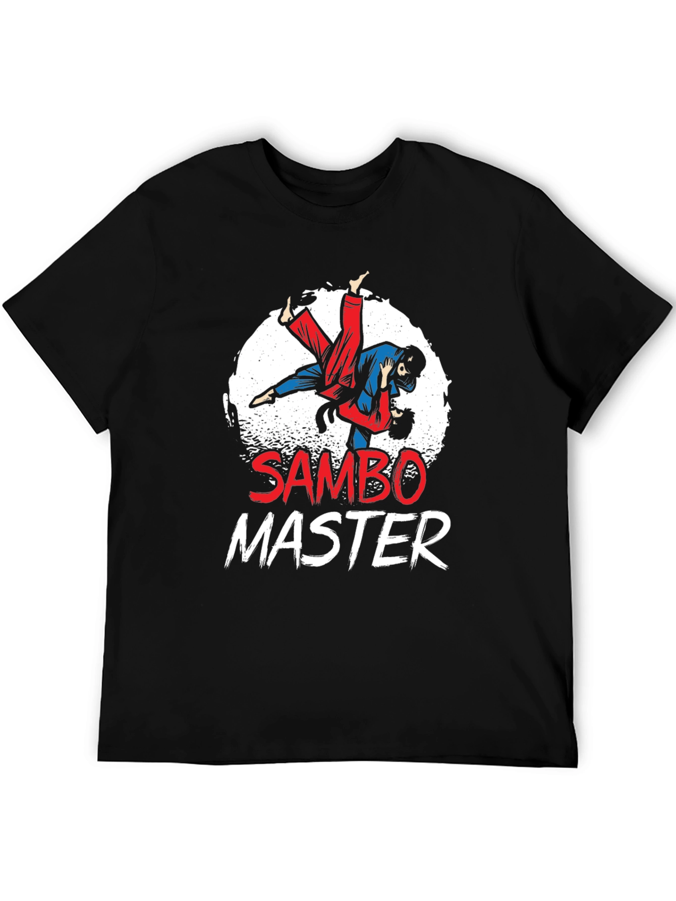 Sambo Master T-Shirt Black Cotton Martial Arts