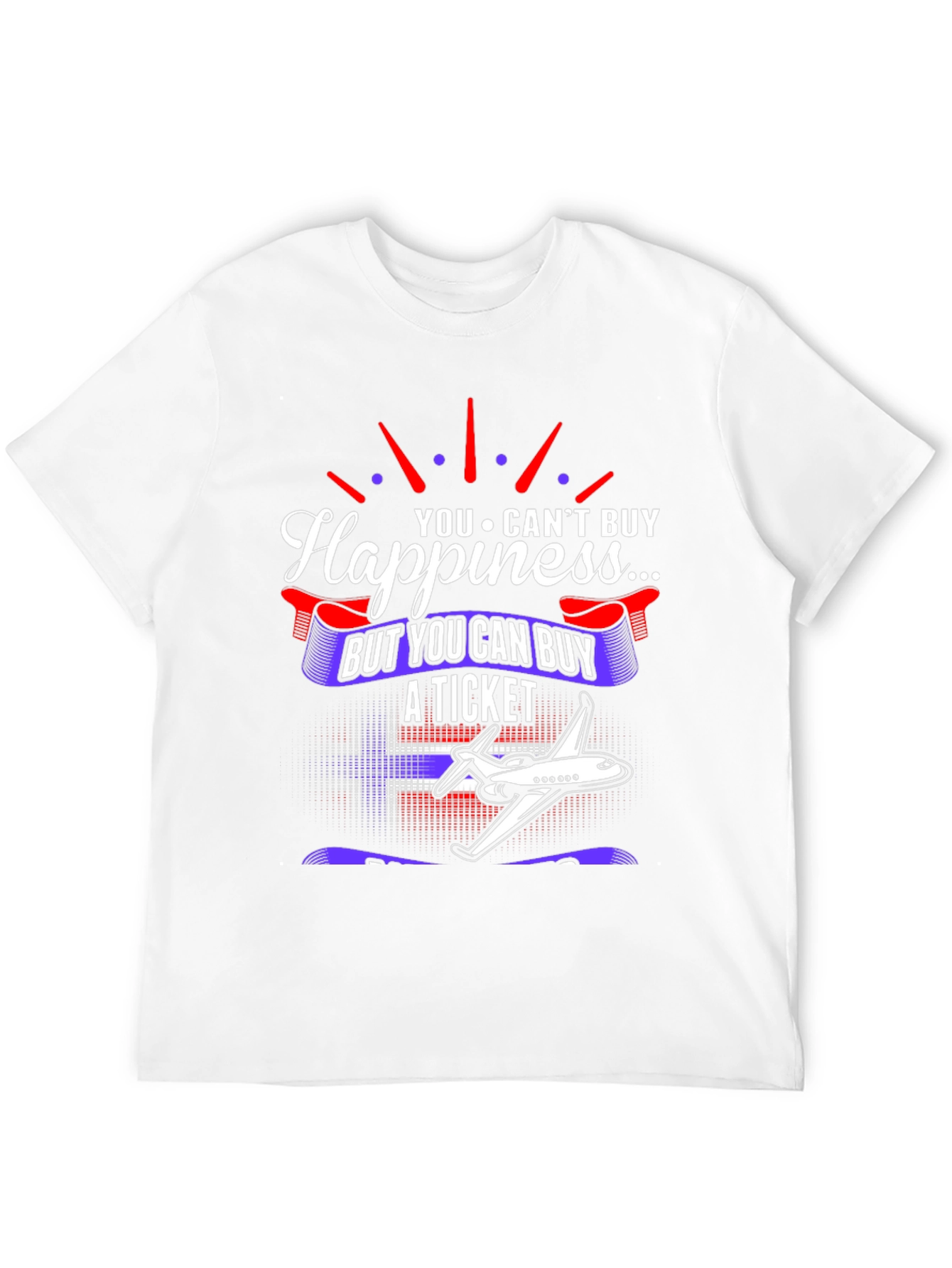 Happiness Ticket T-Shirt: Travel Lover Gift
