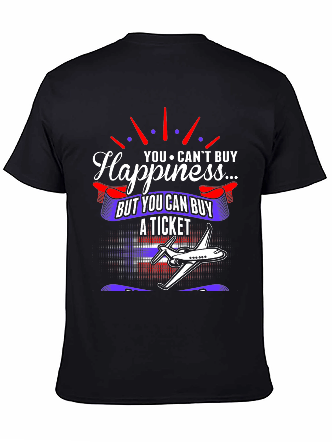 Happiness Ticket T-Shirt: Travel Lover Gift