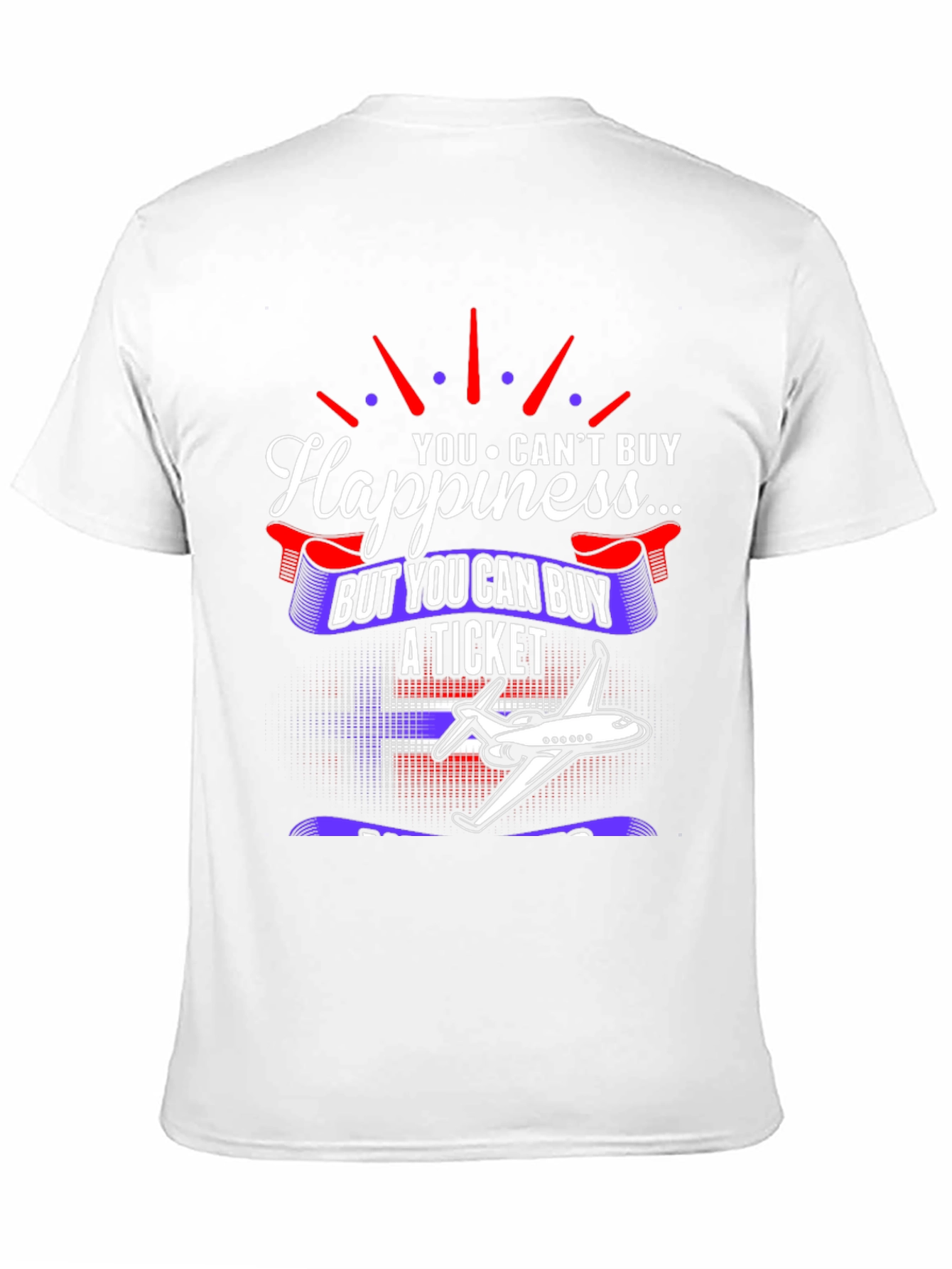 Happiness Ticket T-Shirt: Travel Lover Gift