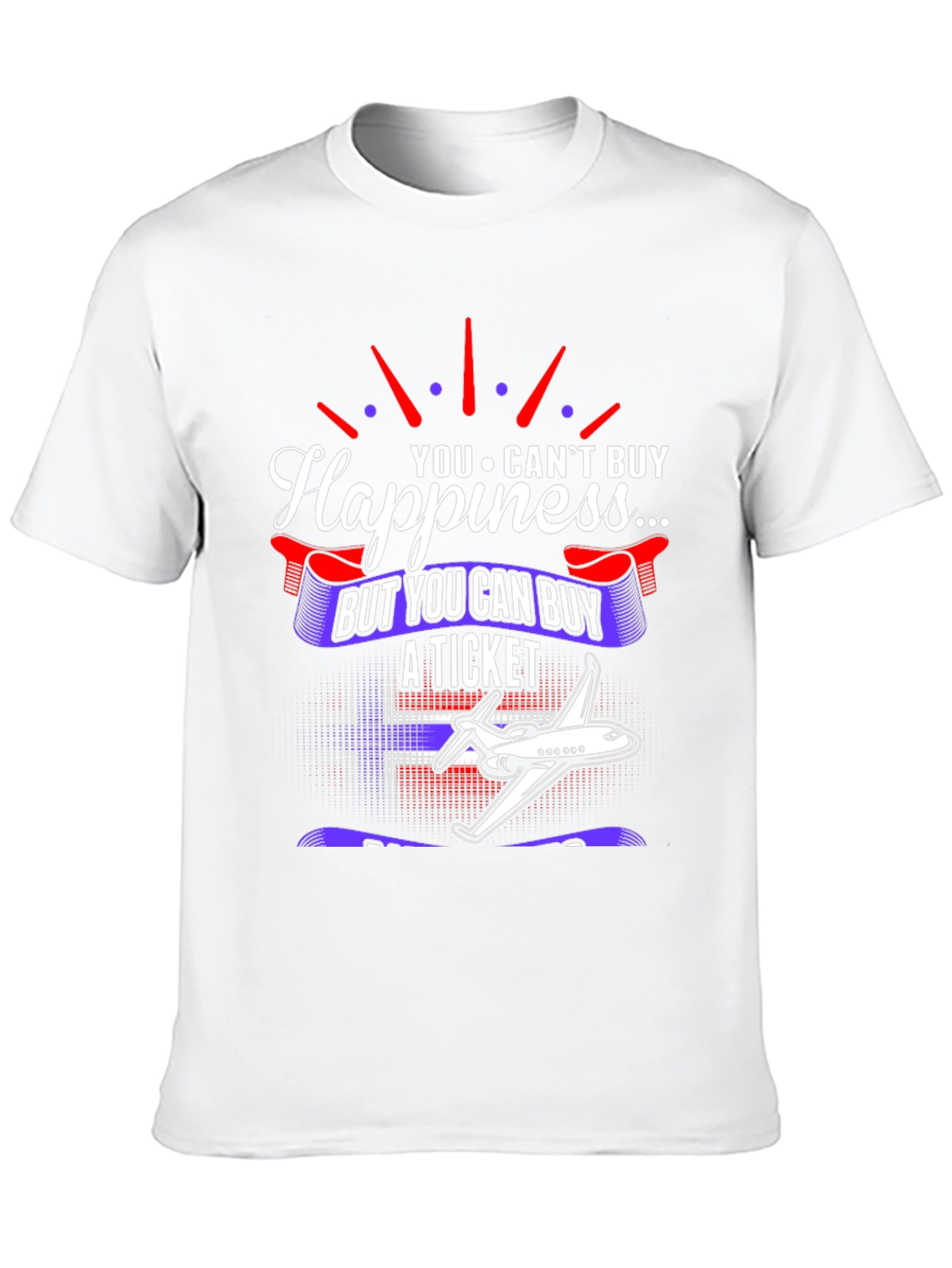 Happiness Ticket T-Shirt: Travel Lover Gift
