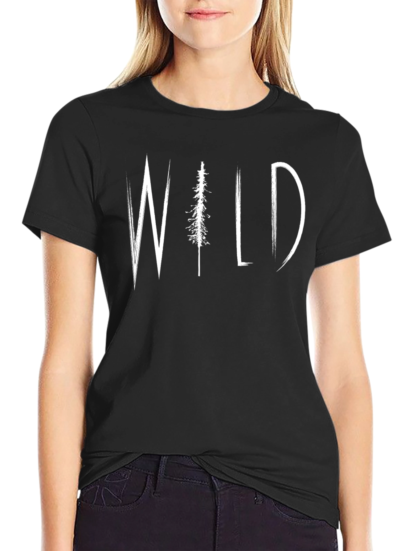 Wild Forest Graphic Tee - Black