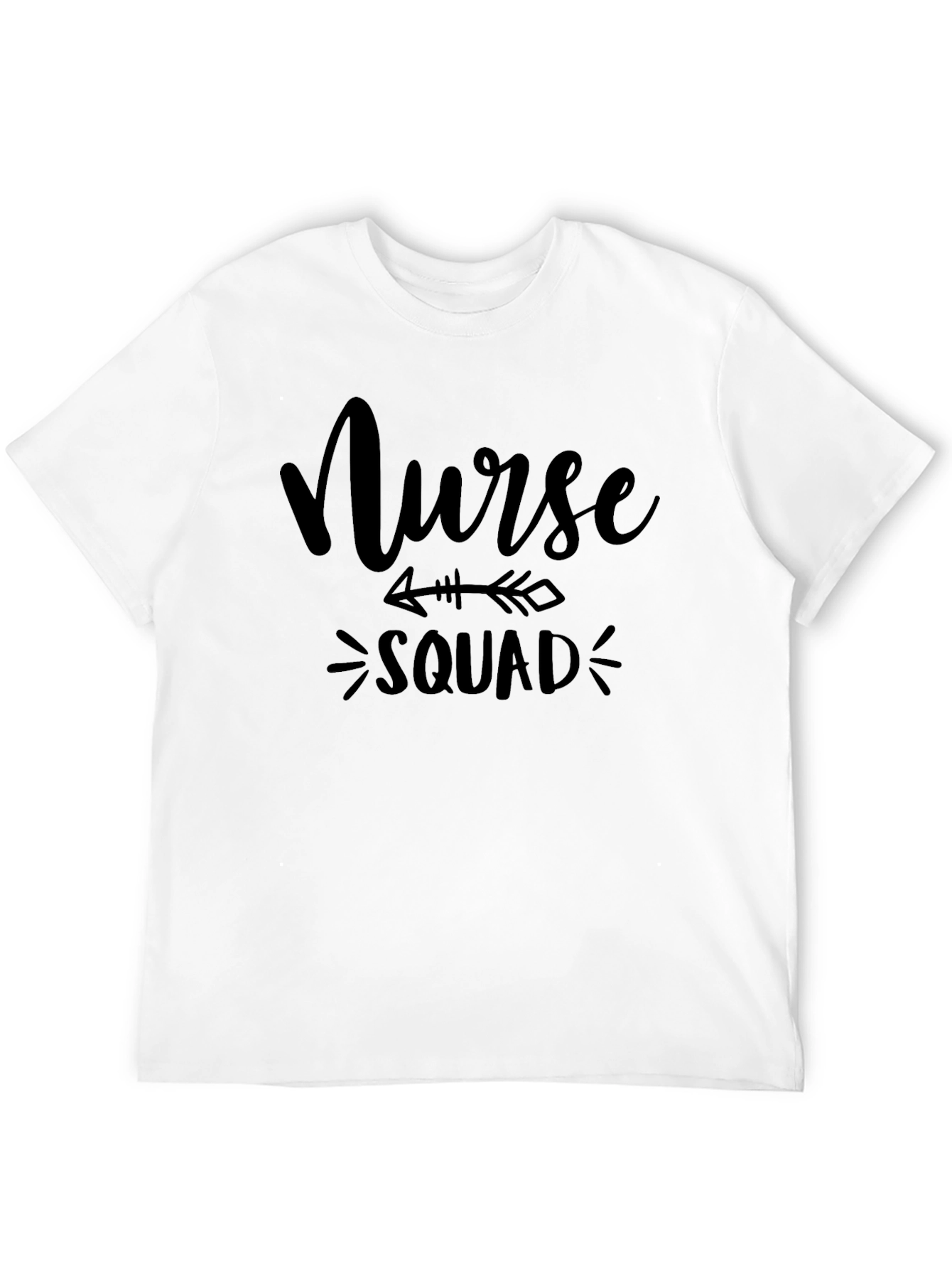 Nurse Squad T-Shirt - Black Crew Neck Tee