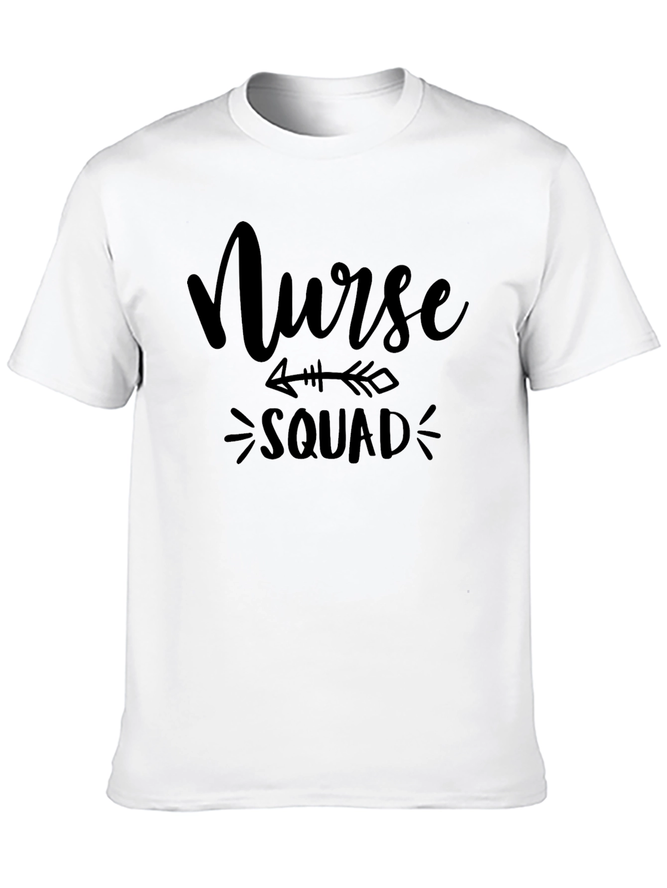 Nurse Squad T-Shirt - Black Crew Neck Tee