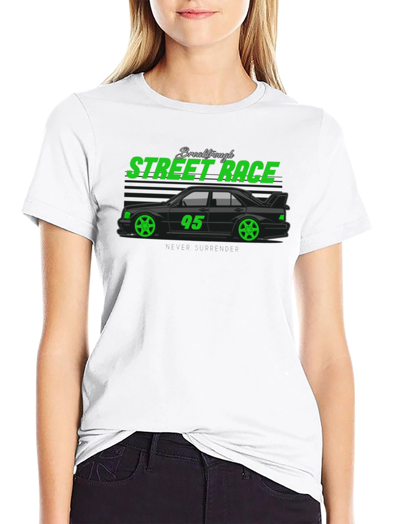Street Race Graphic Tee - Never Surrender