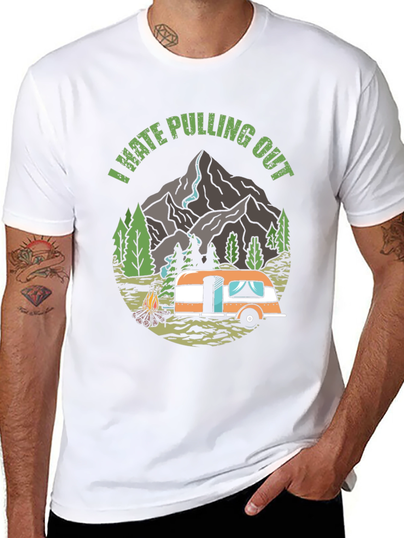 Funny Camping Shirt - I Hate Pulling Out Tee