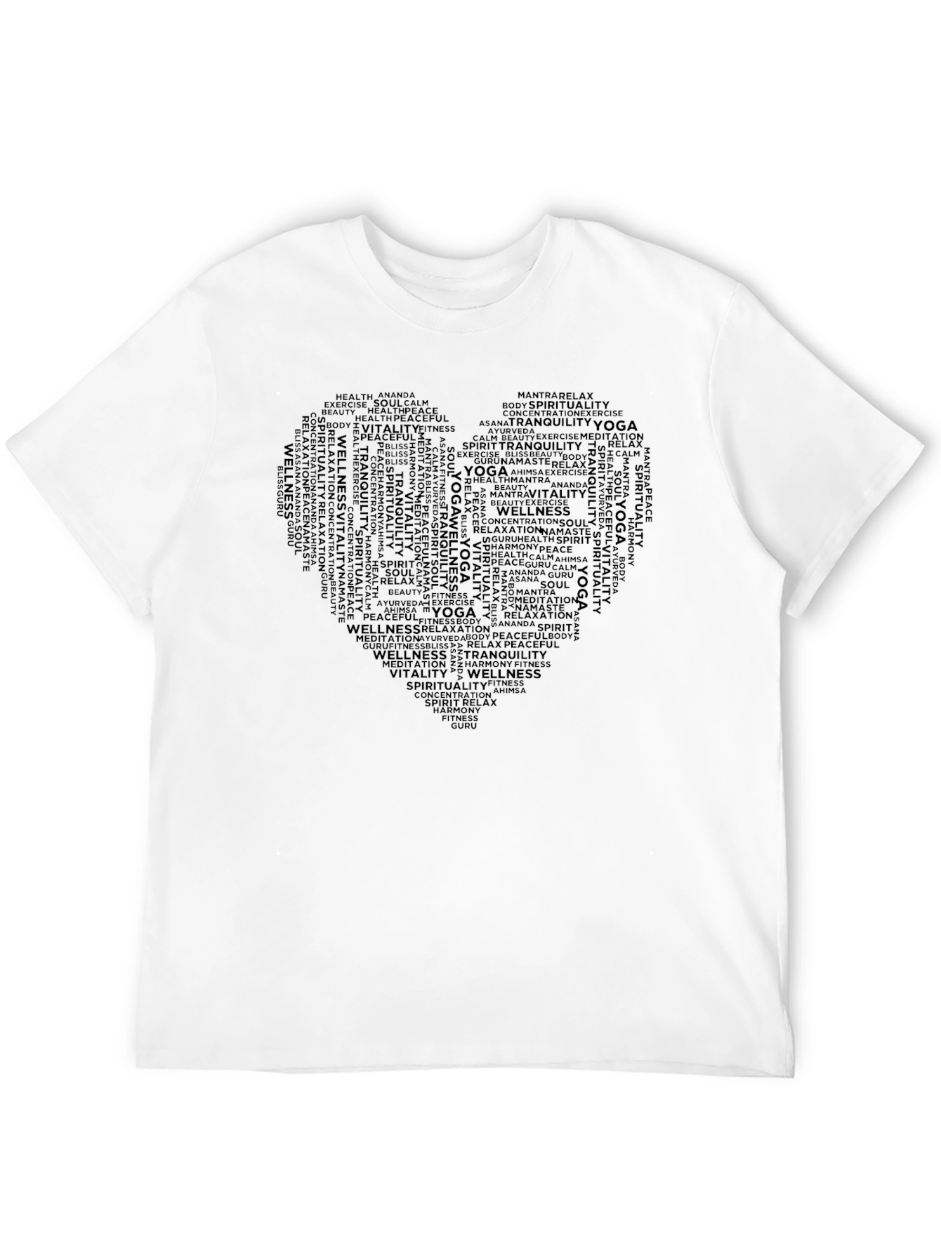 Yoga & Wellness Word Art T-Shirt