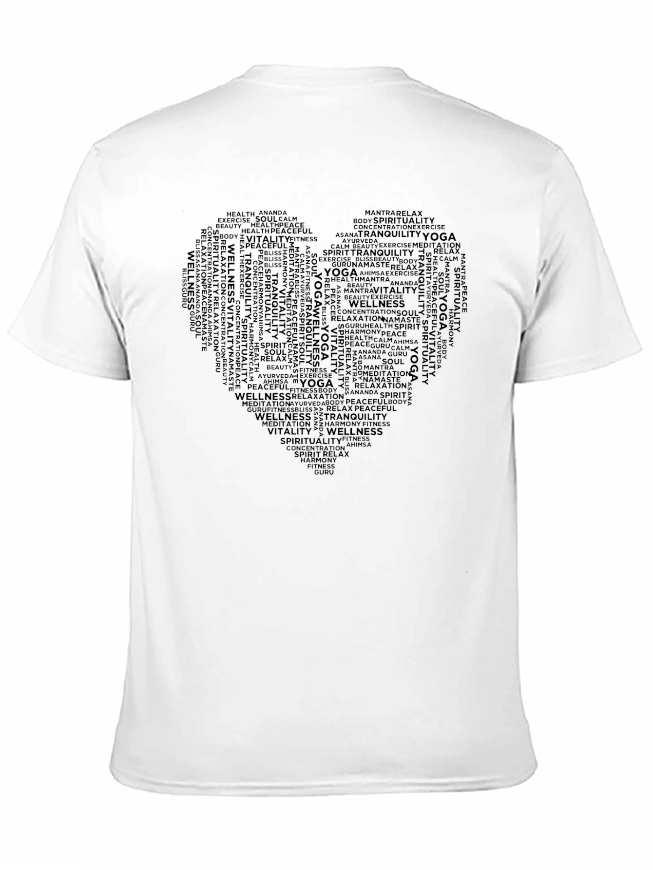 Yoga & Wellness Word Art T-Shirt