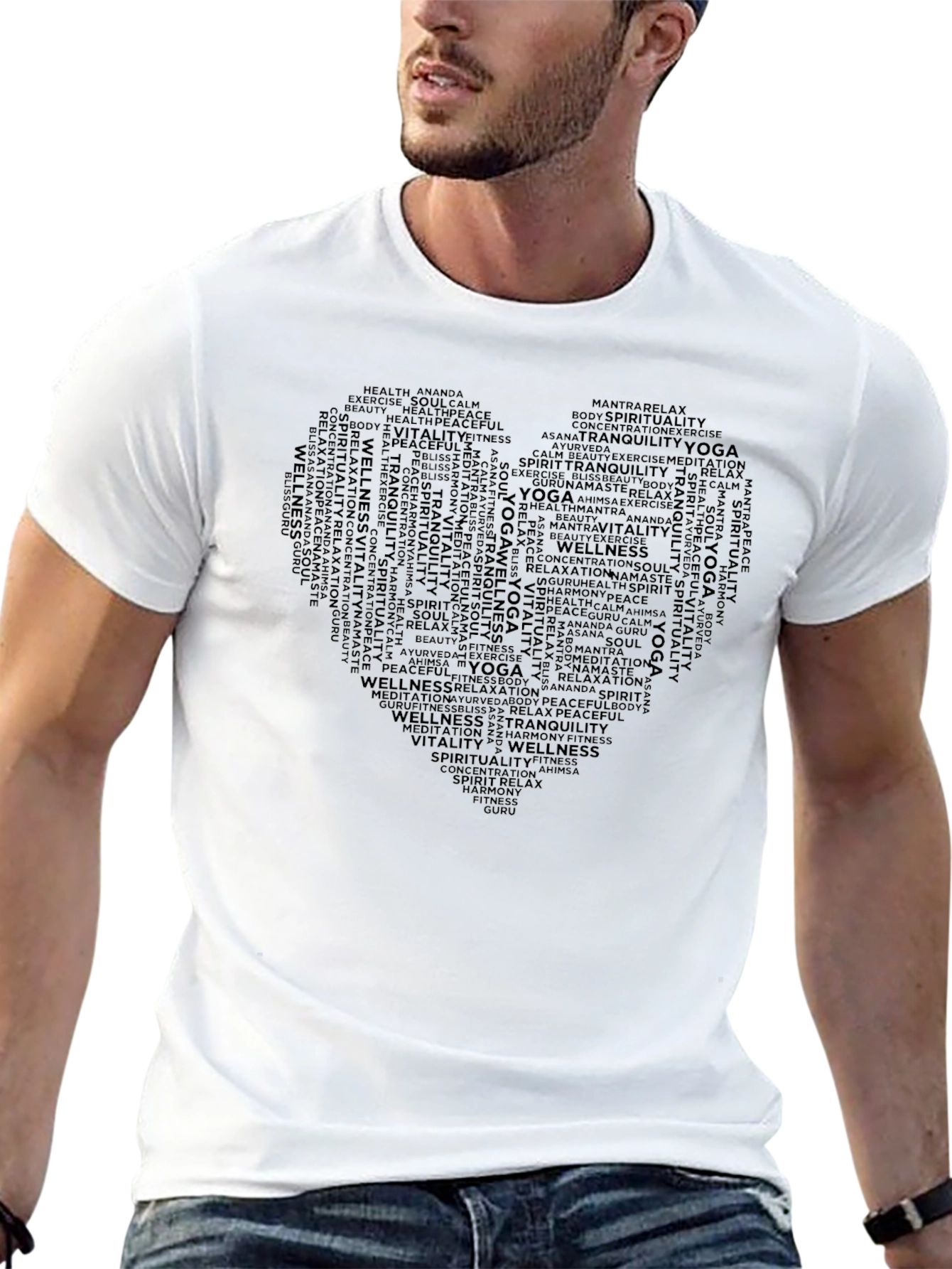 Yoga & Wellness Word Art T-Shirt