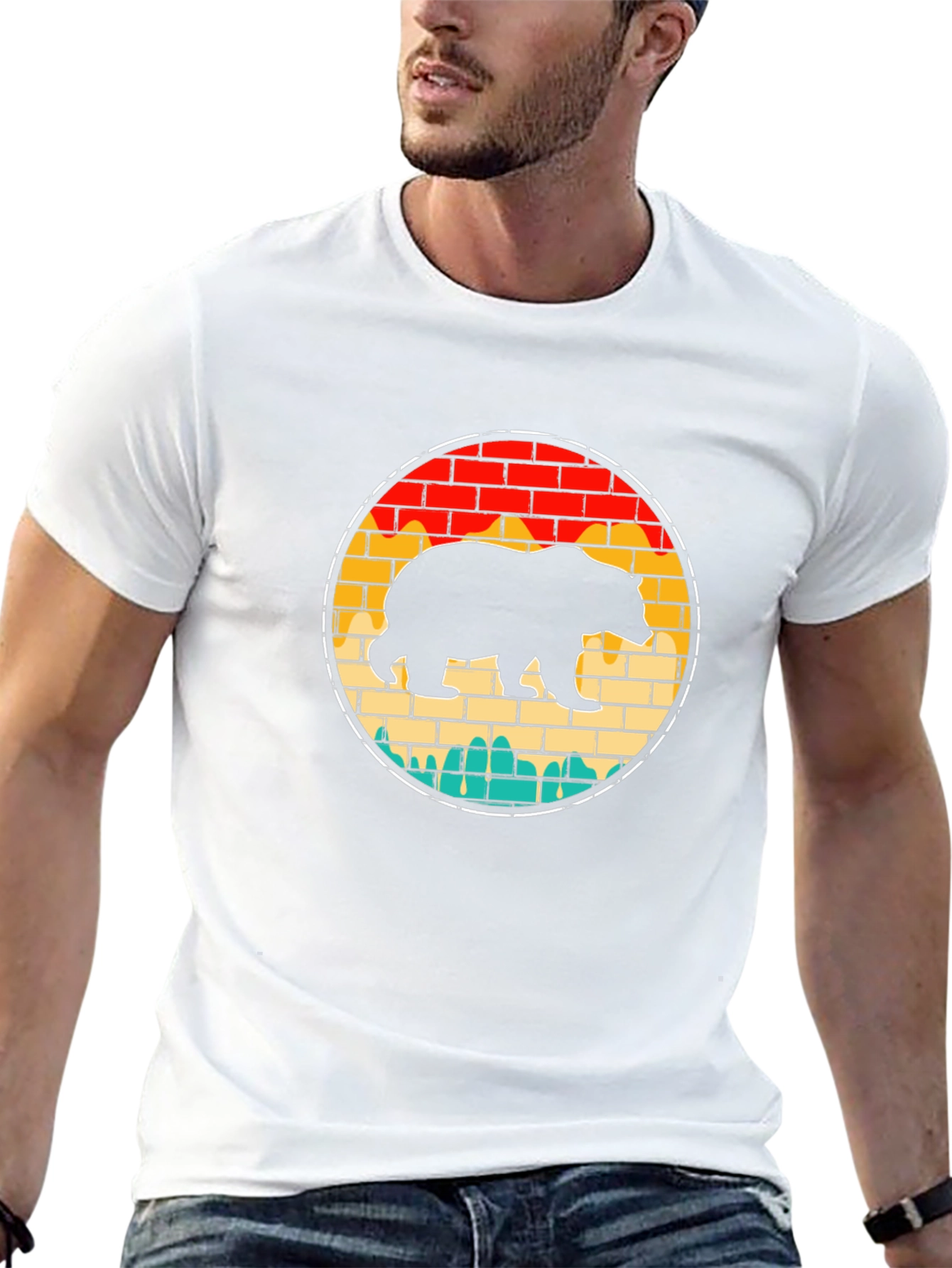 Retro Bear Brick T-Shirt