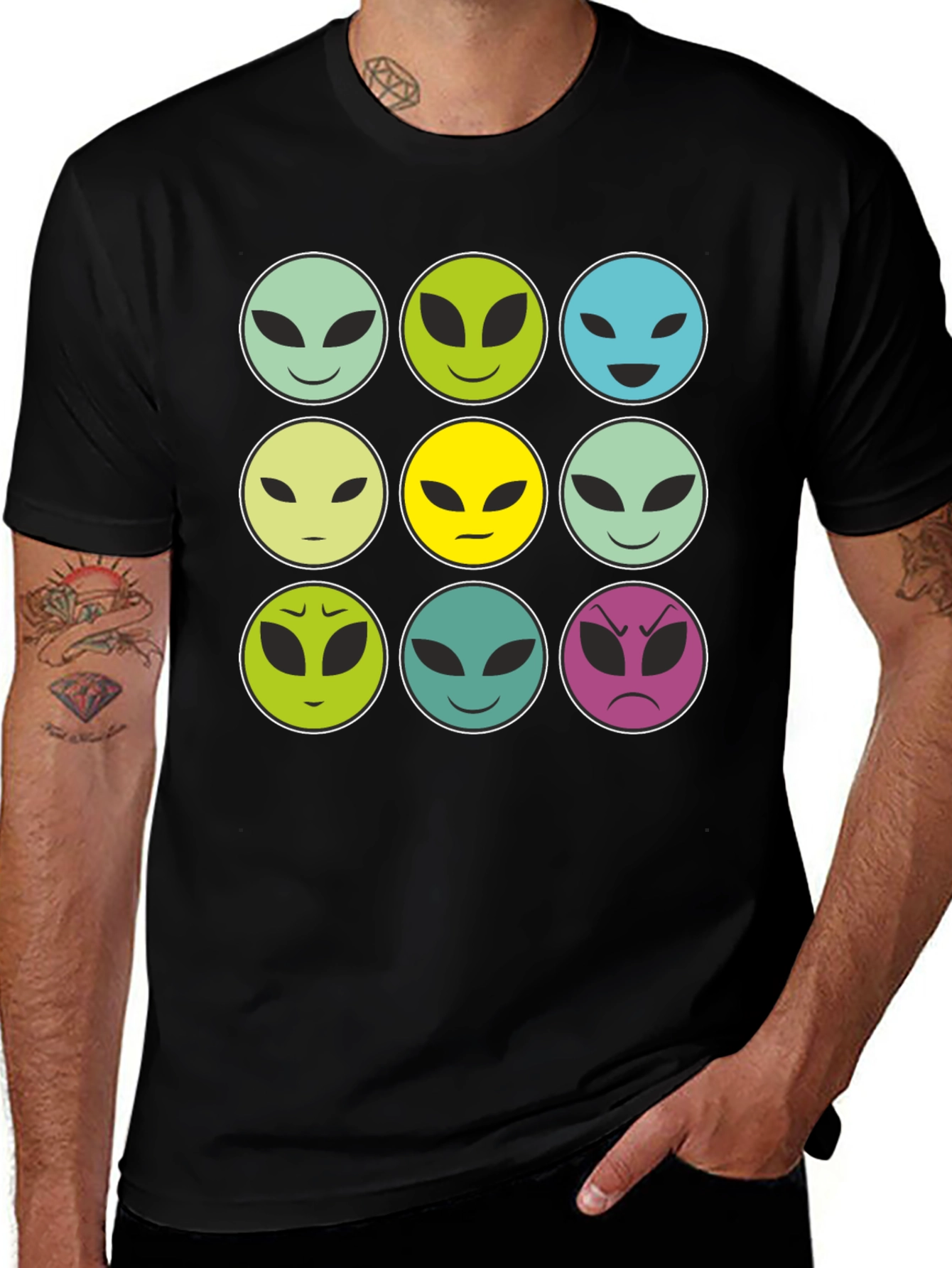 Alien Emoji Graphic Tee