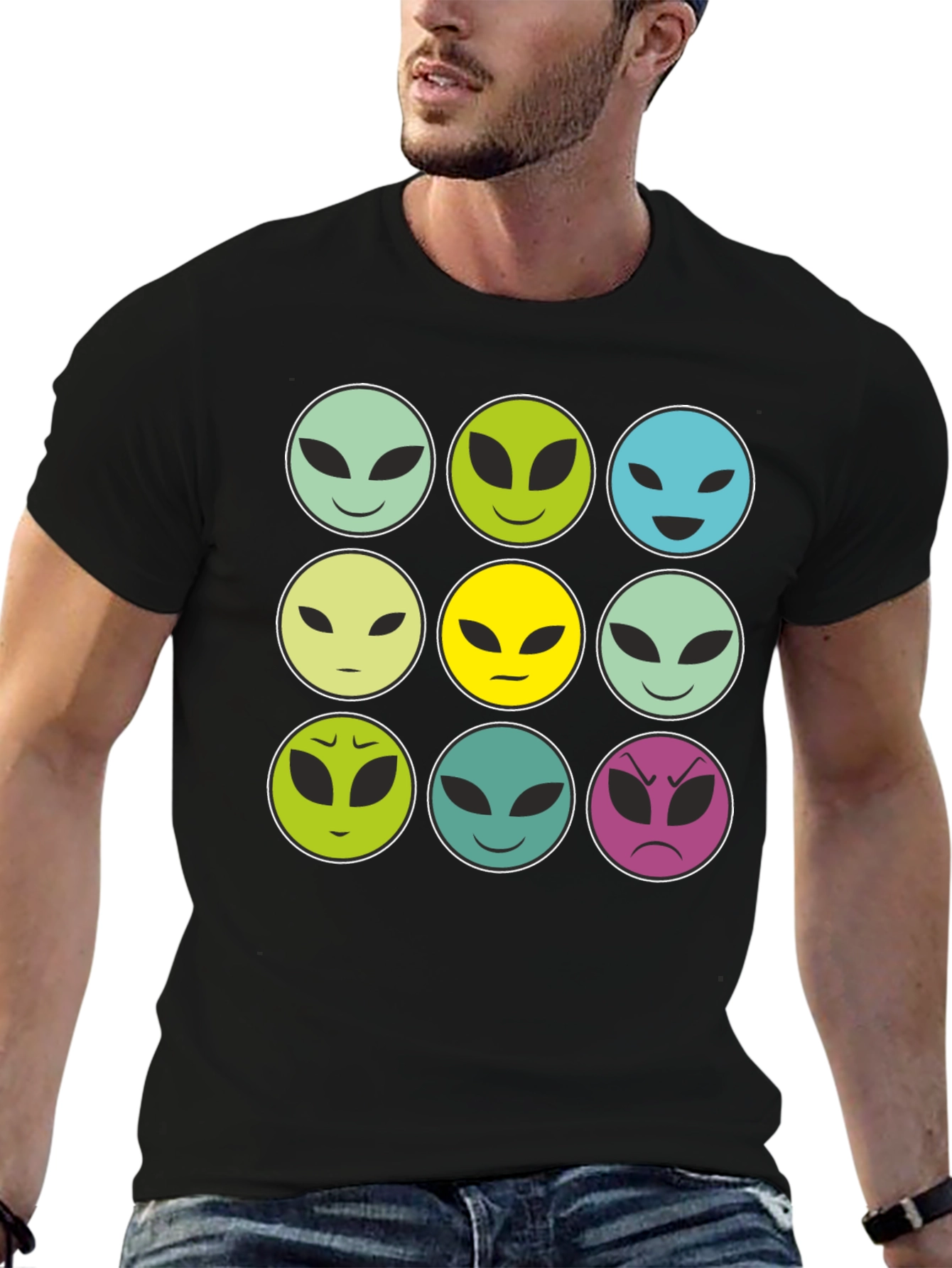 Alien Emoji Graphic Tee