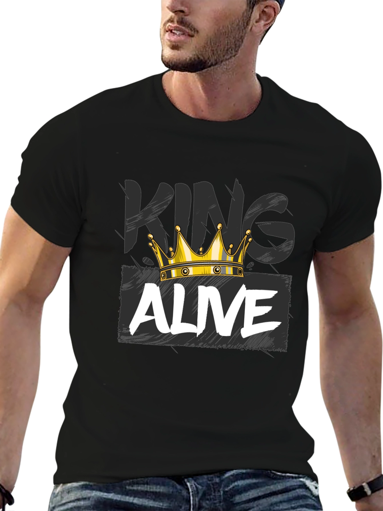 King Alive Graphic Tee - Black