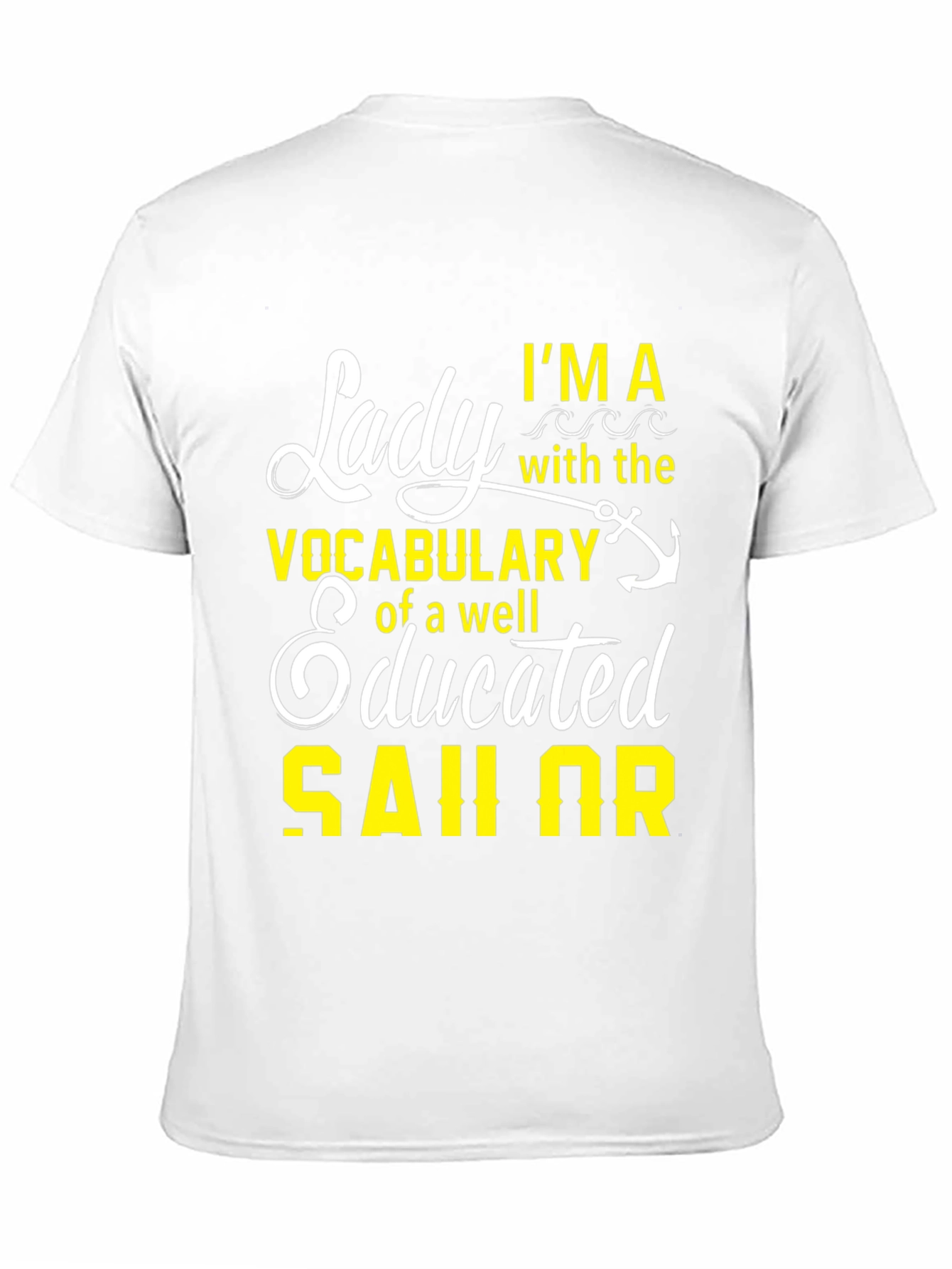 Lady Sailor Graphic T-Shirt - Black