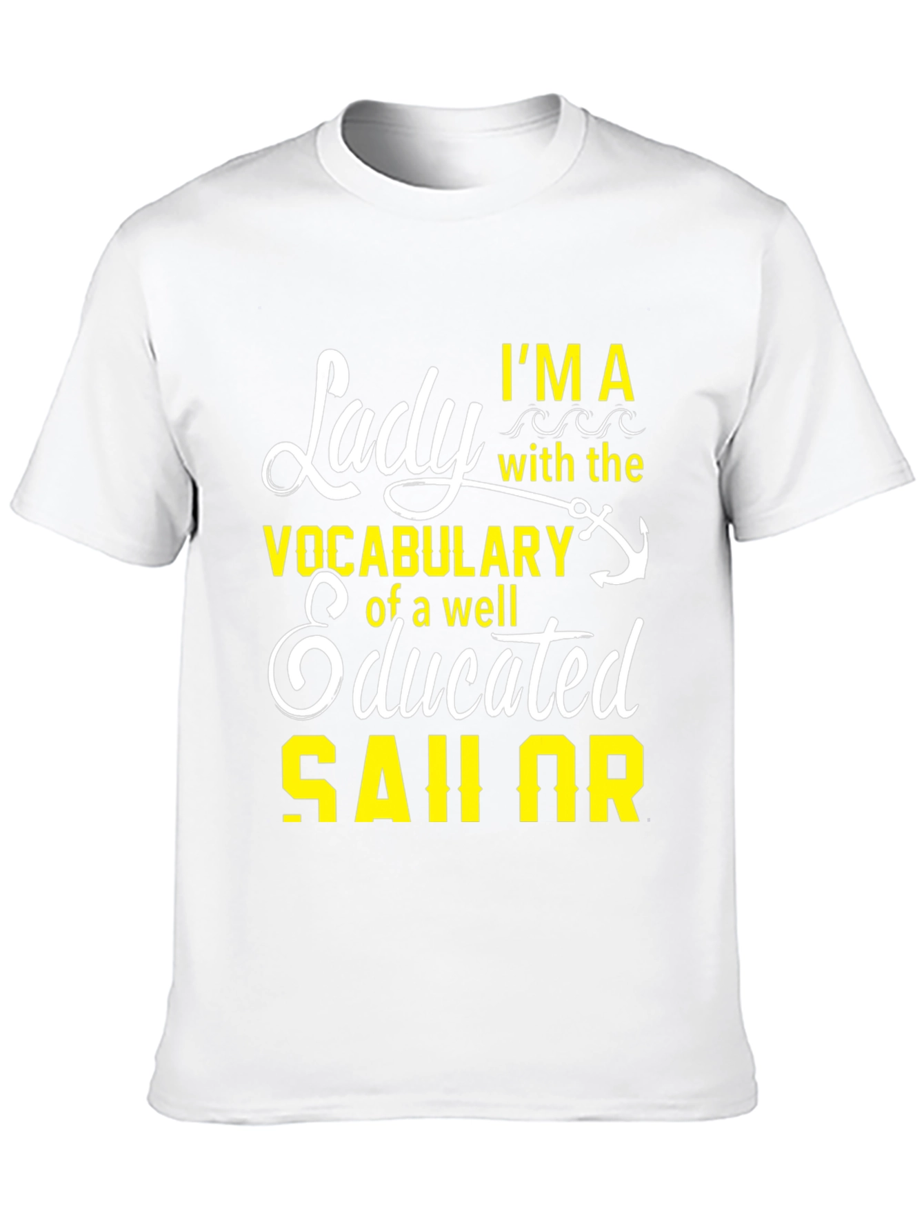 Lady Sailor Graphic T-Shirt - Black