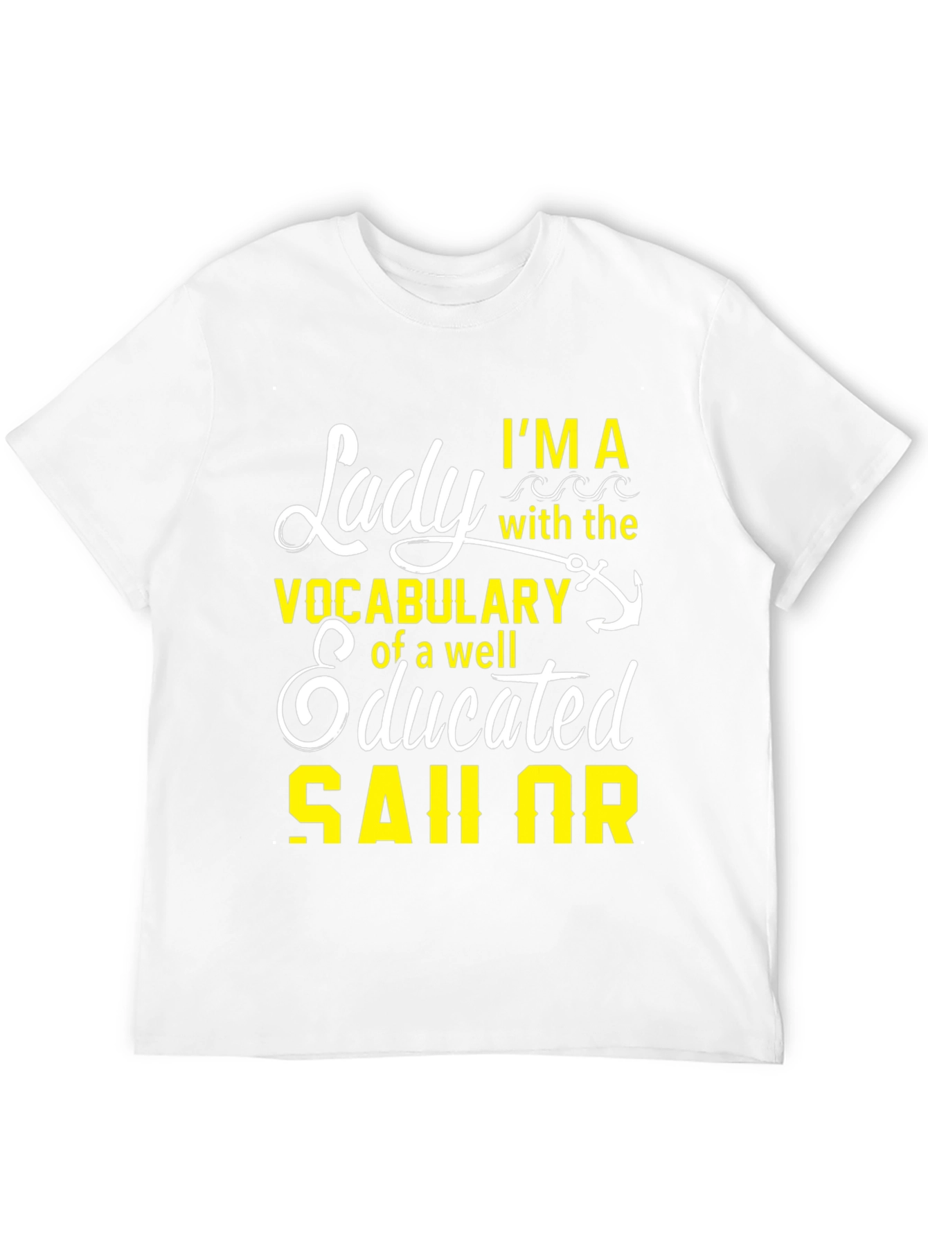 Lady Sailor Graphic T-Shirt - Black