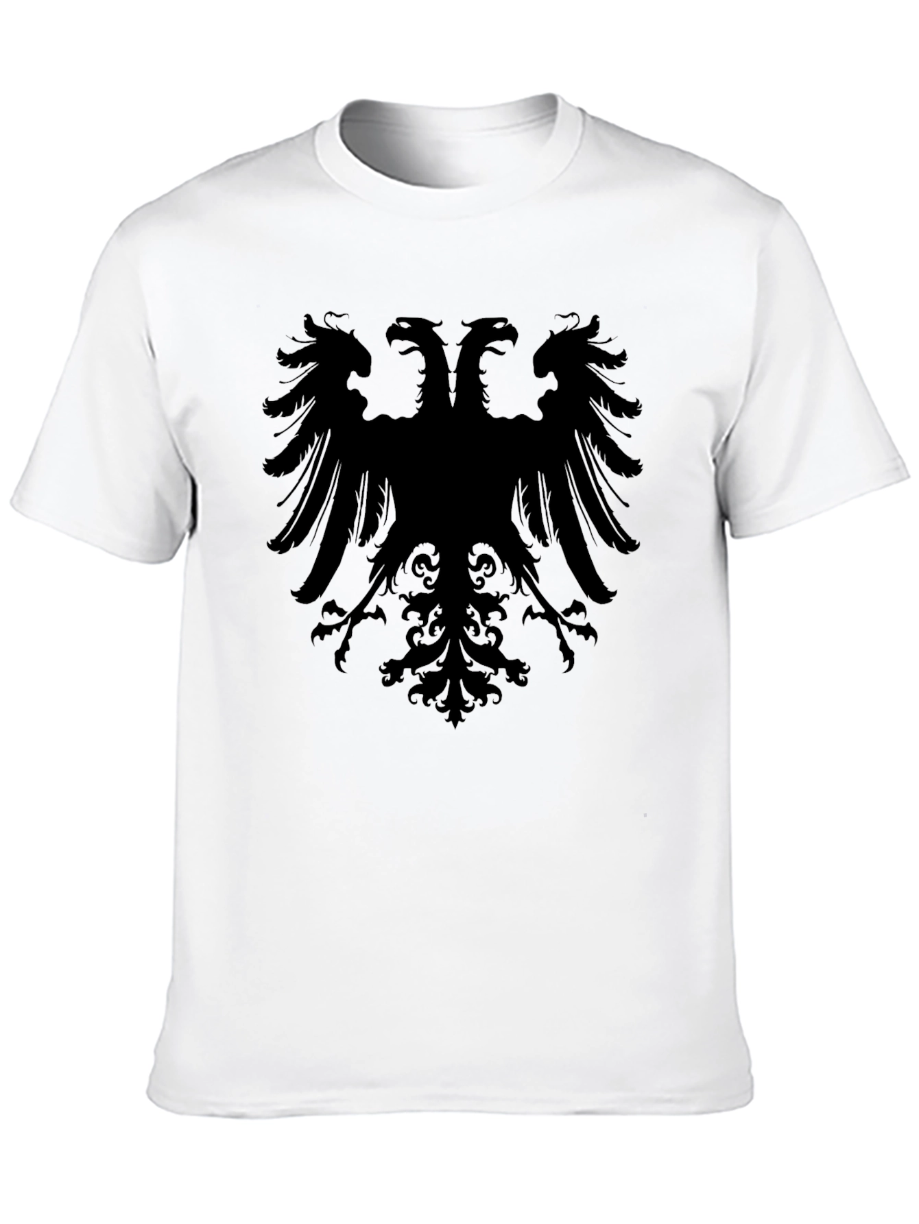 Double-Headed Eagle Graphic Tee - Black